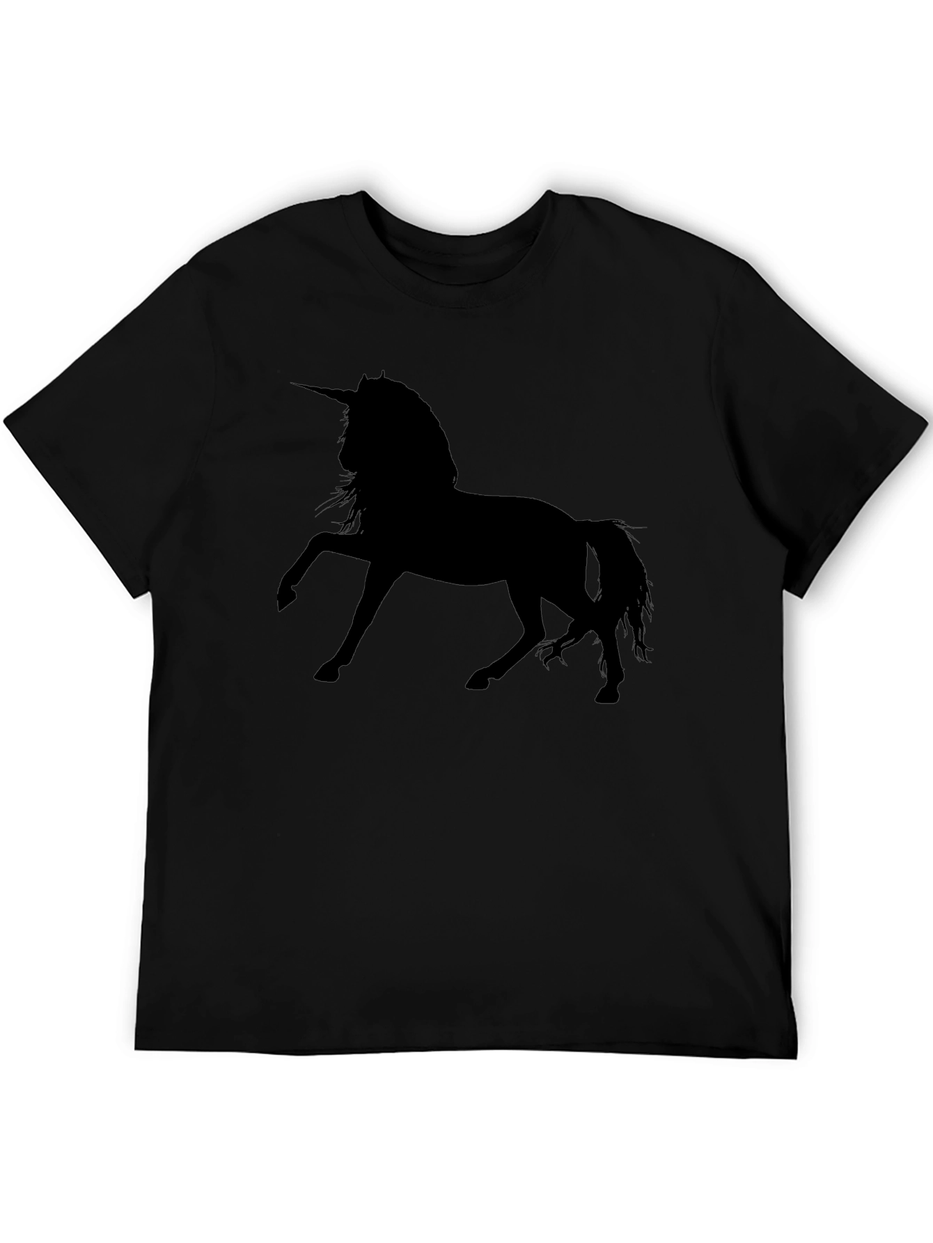 Unicorn Silhouette Tee - Black Graphic T-Shirt