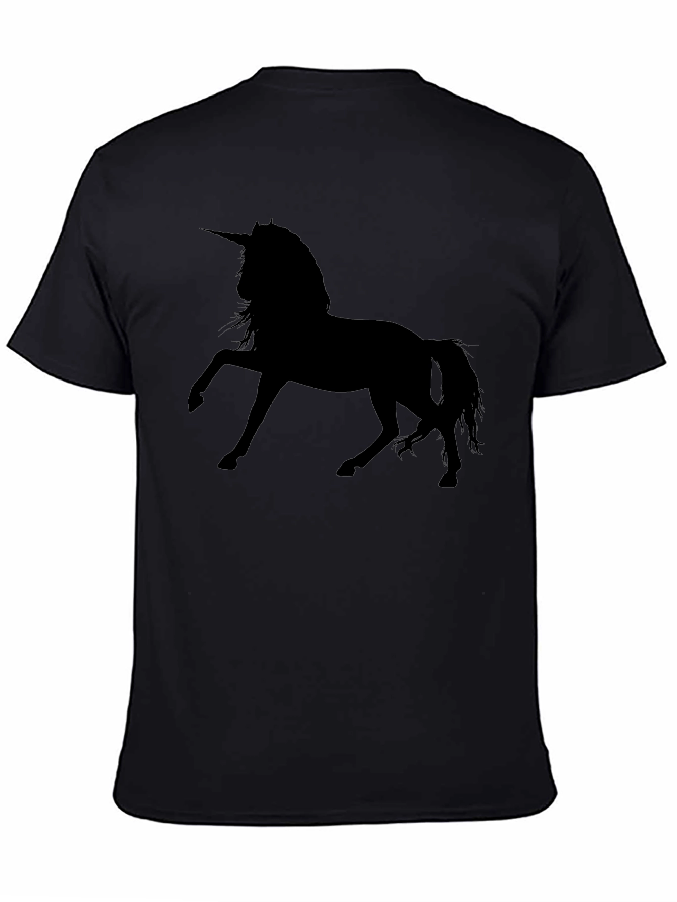 Unicorn Silhouette Tee - Black Graphic T-Shirt