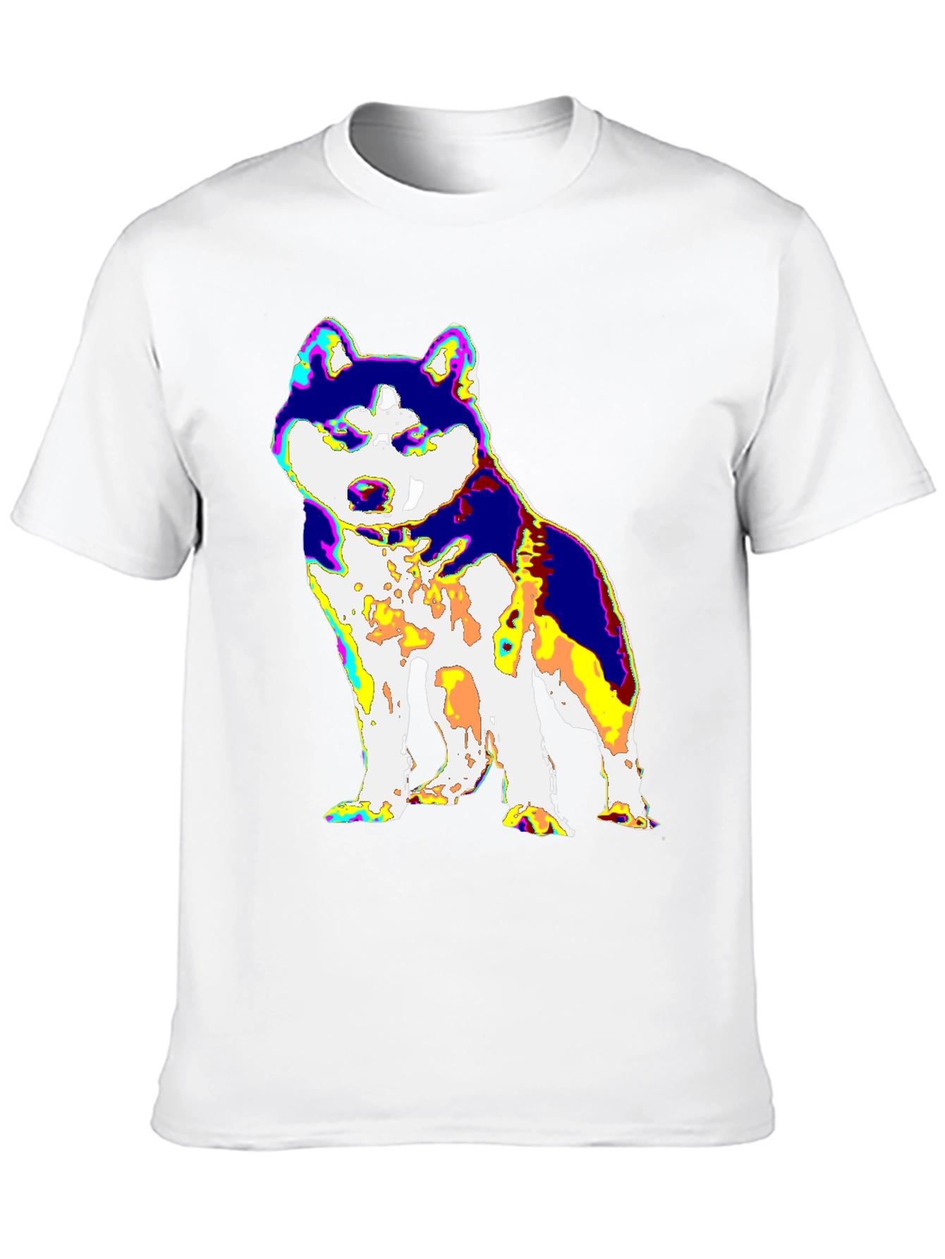 Psychedelic Husky Graphic Tee