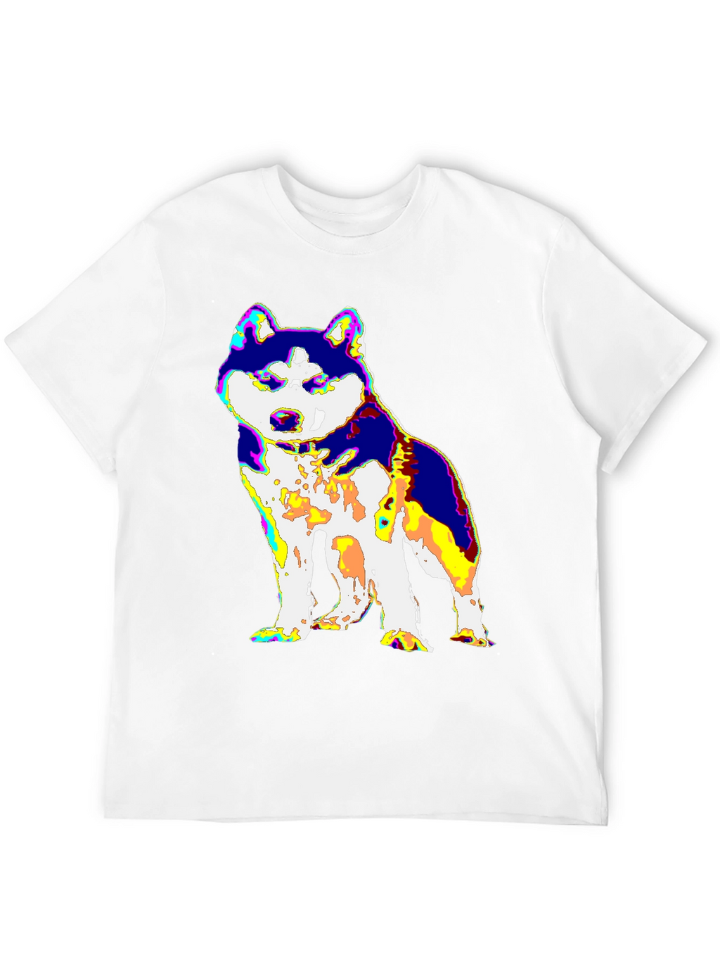 Psychedelic Husky Graphic Tee
