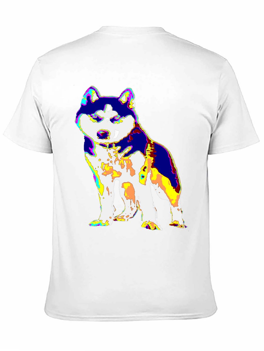 Psychedelic Husky Graphic Tee