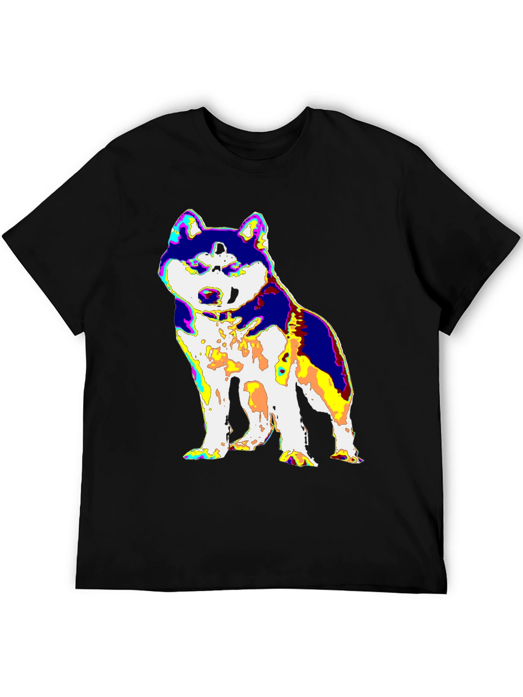 Psychedelic Husky Graphic Tee