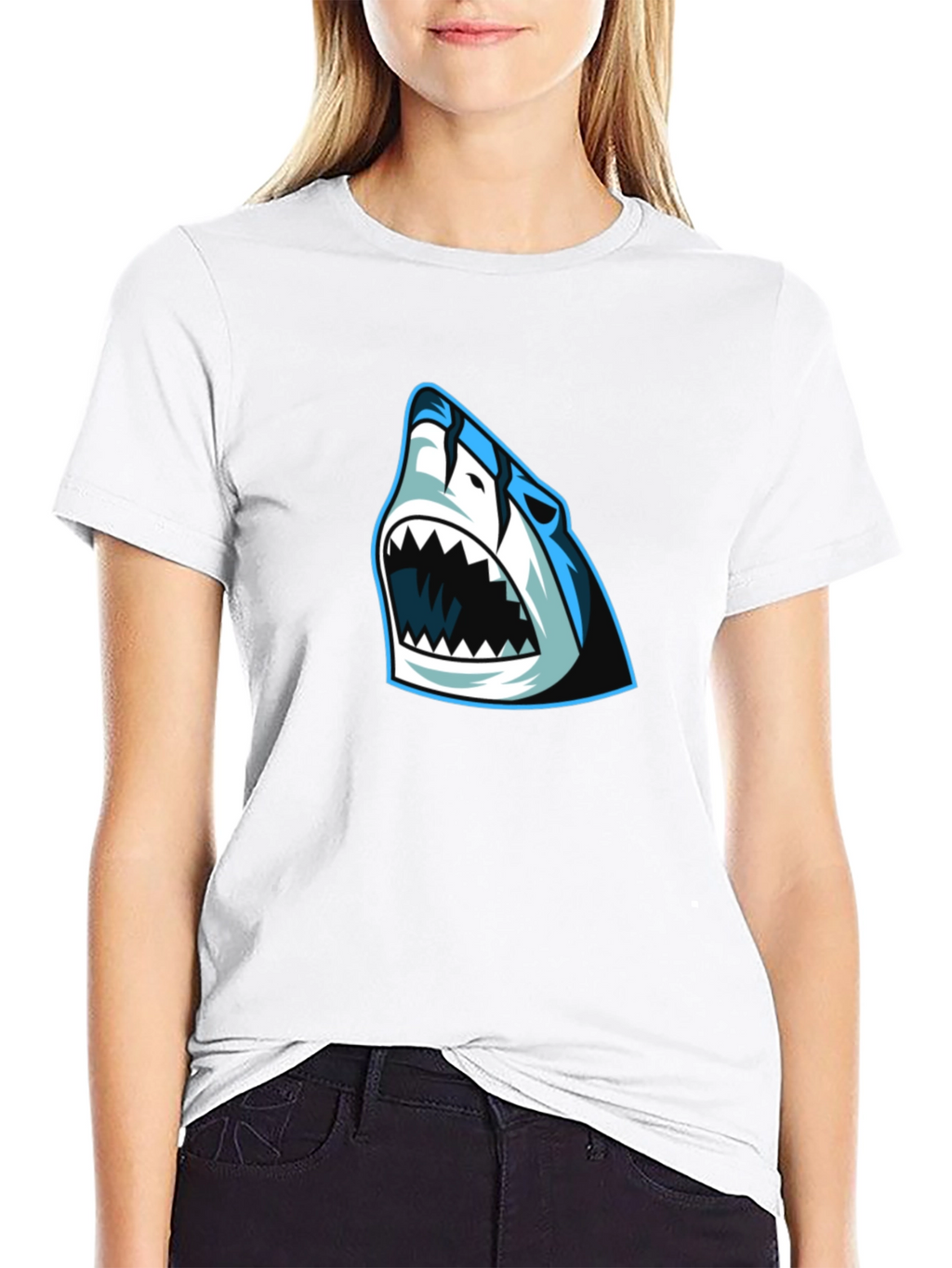Shark Graphic Black T-Shirt - Unique Design