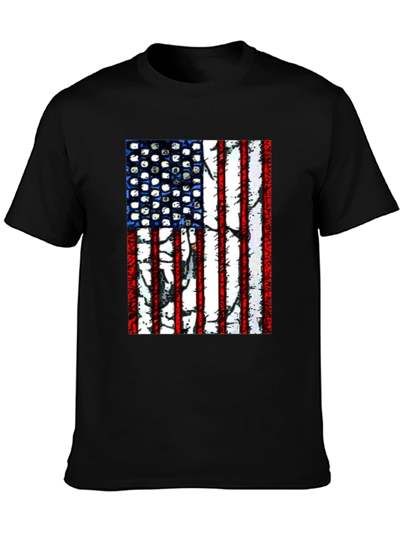 American Flag Graphic T-Shirt
