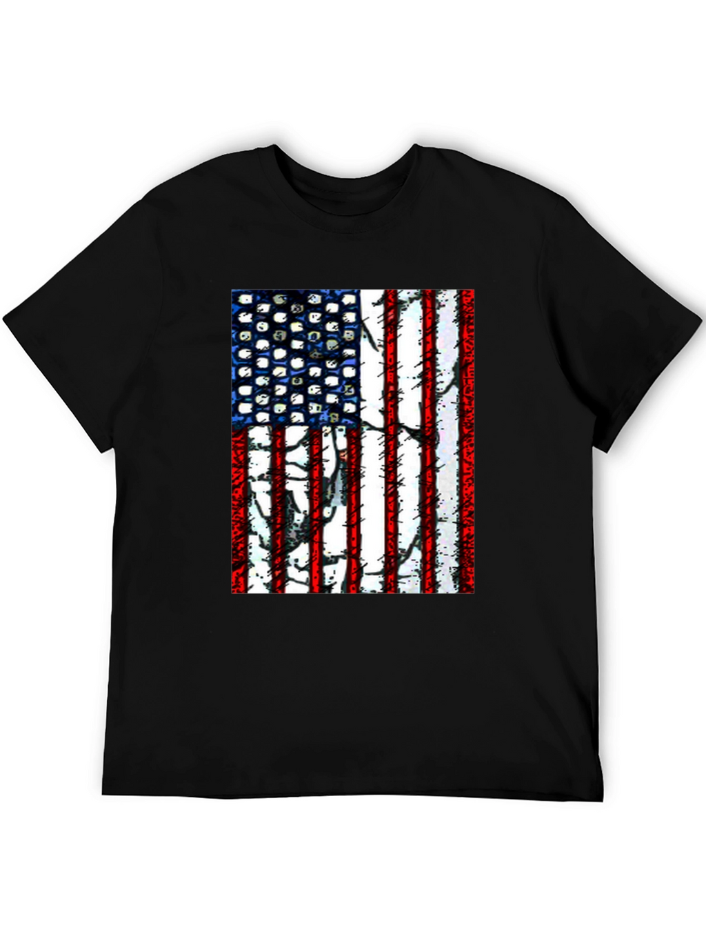 American Flag Graphic T-Shirt