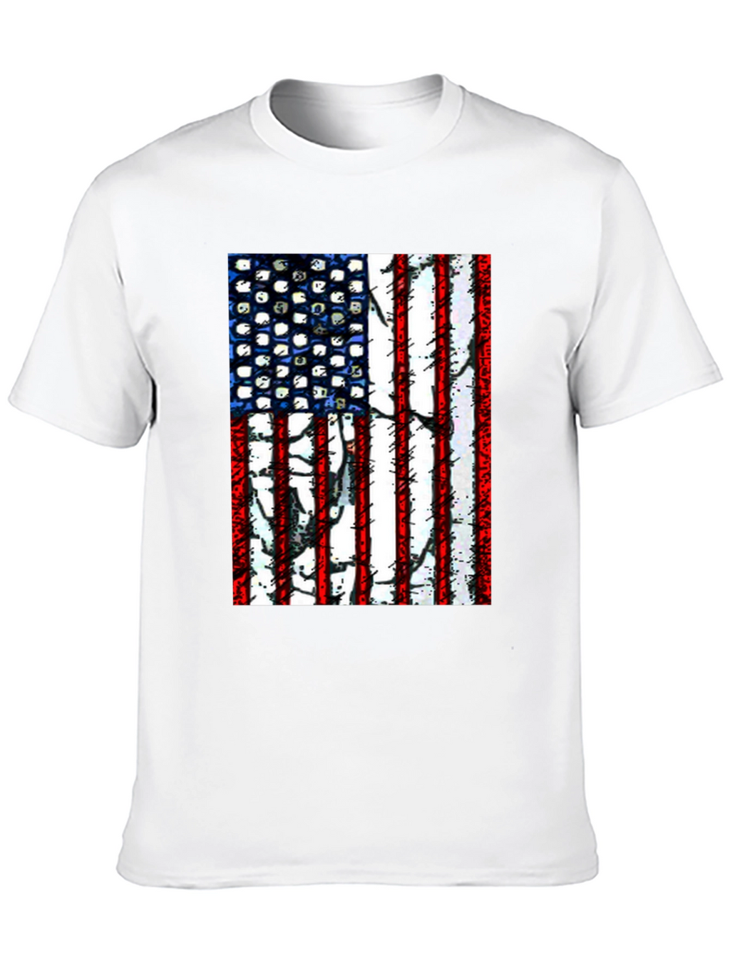 American Flag Graphic T-Shirt