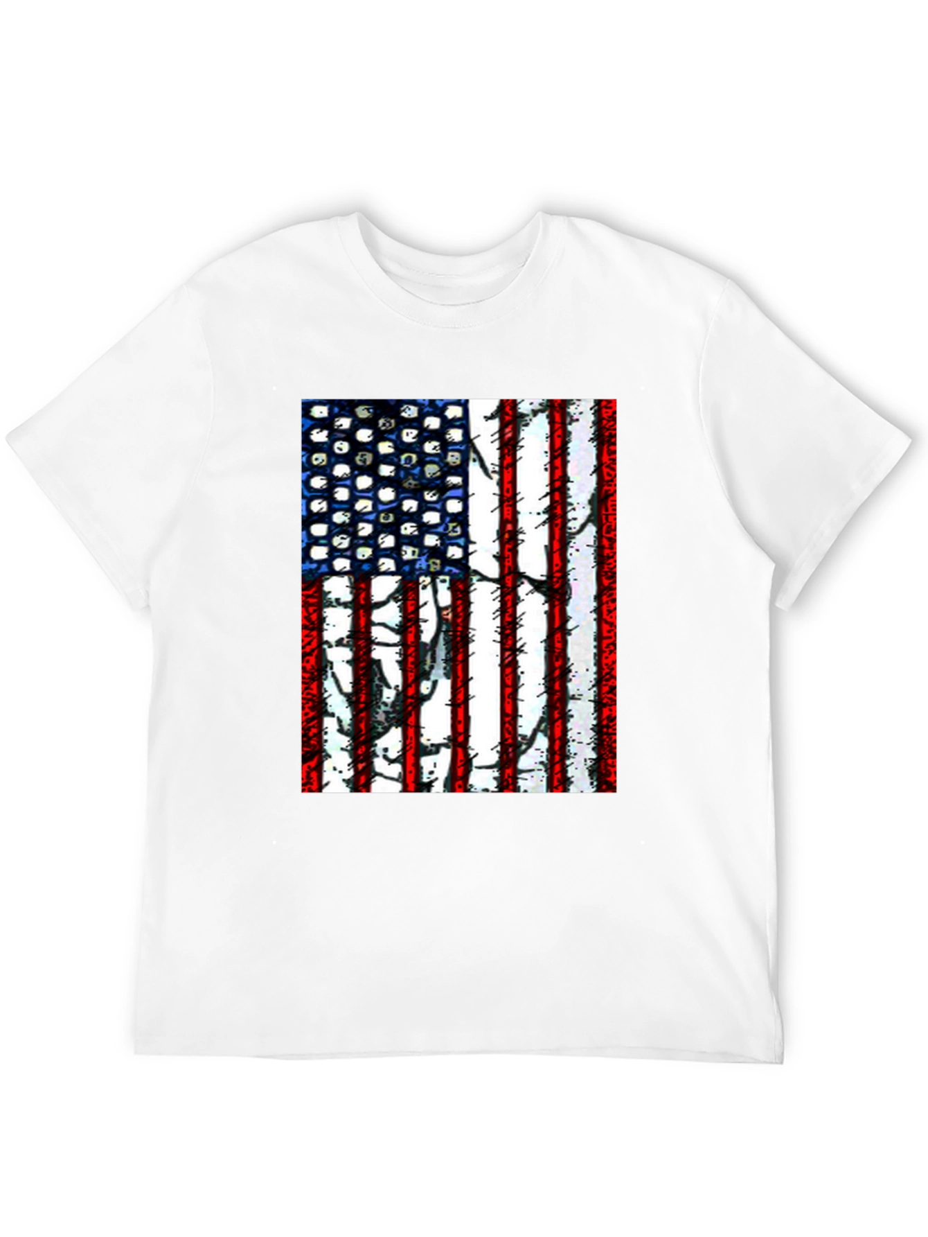 American Flag Graphic T-Shirt
