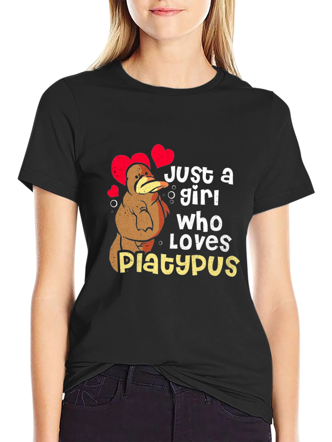 Just a Girl Who Loves Platypus Graphic Tee