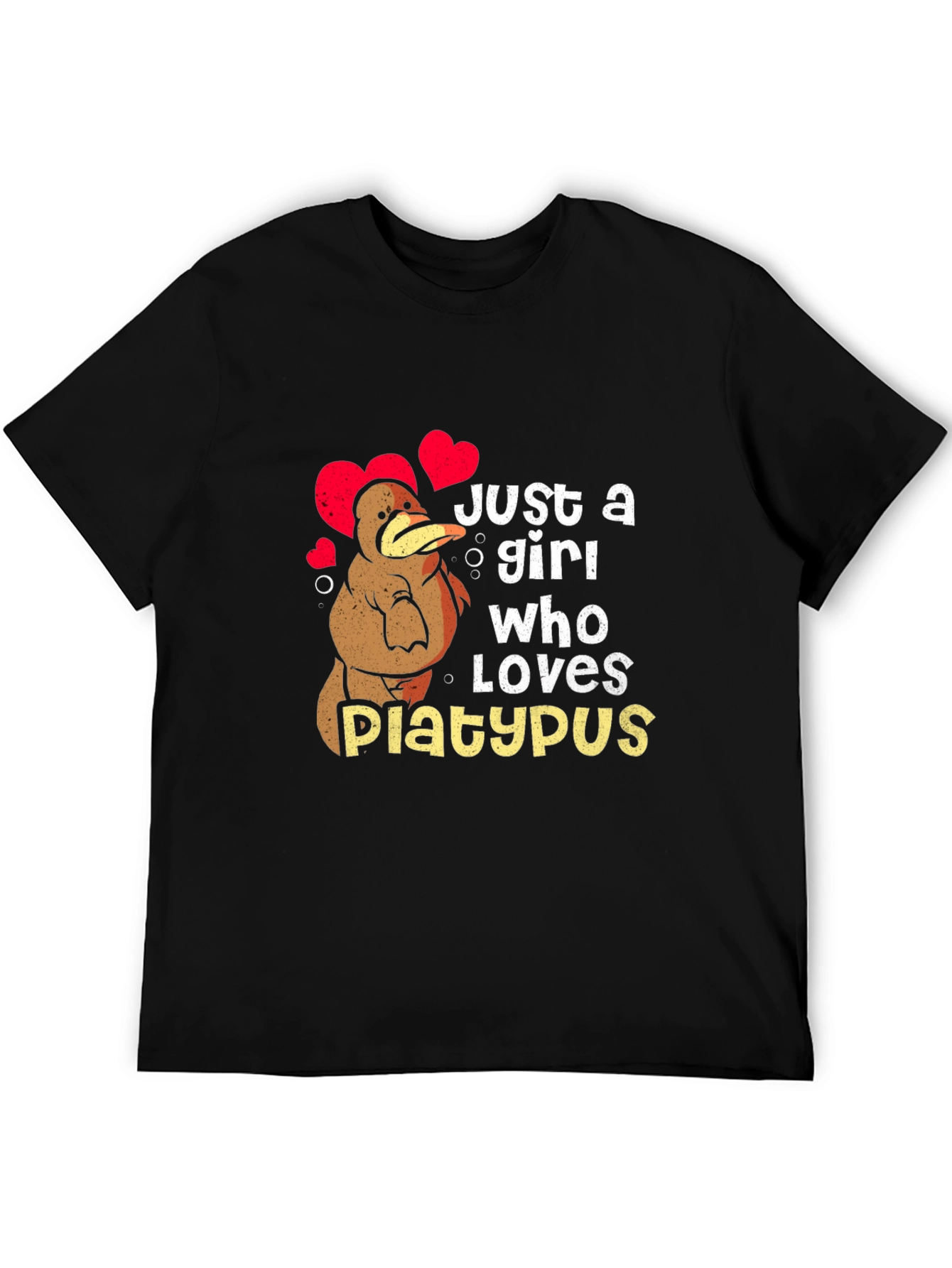 Just a Girl Who Loves Platypus Graphic Tee