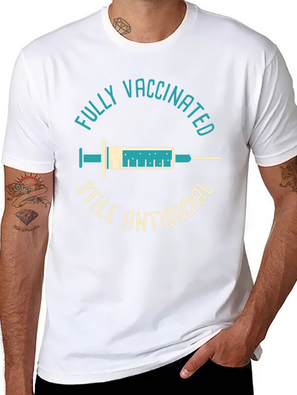Fully Vaccinated Still Antisocial T-Shirt