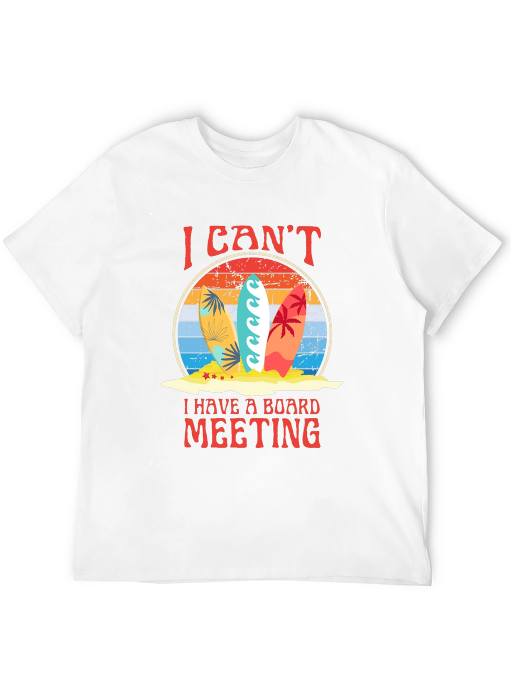 Surfboard Board Meeting Graphic Tee