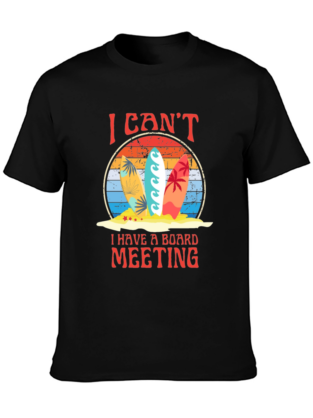 Surfboard Board Meeting Graphic Tee