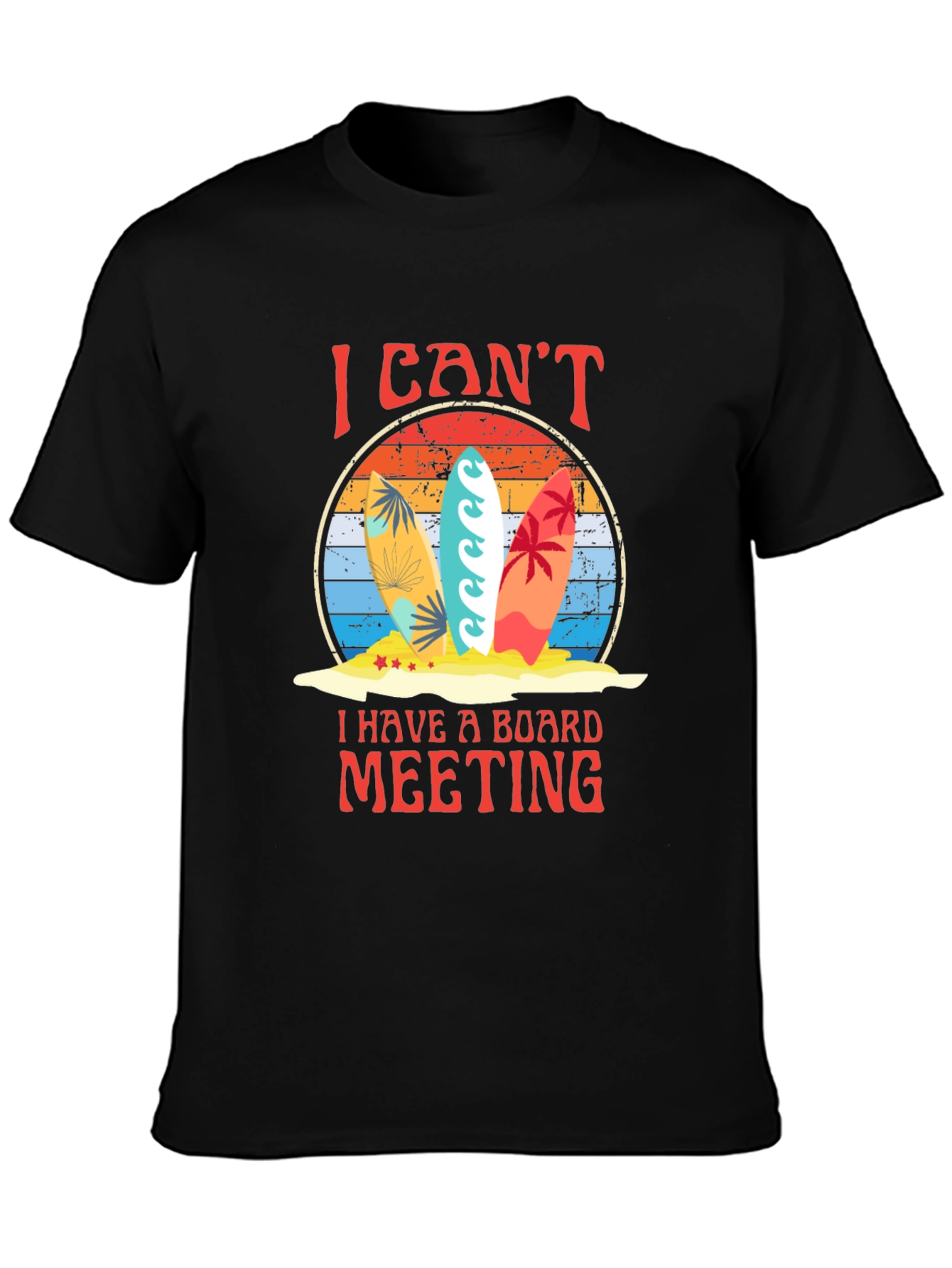 Surfboard Board Meeting Graphic Tee