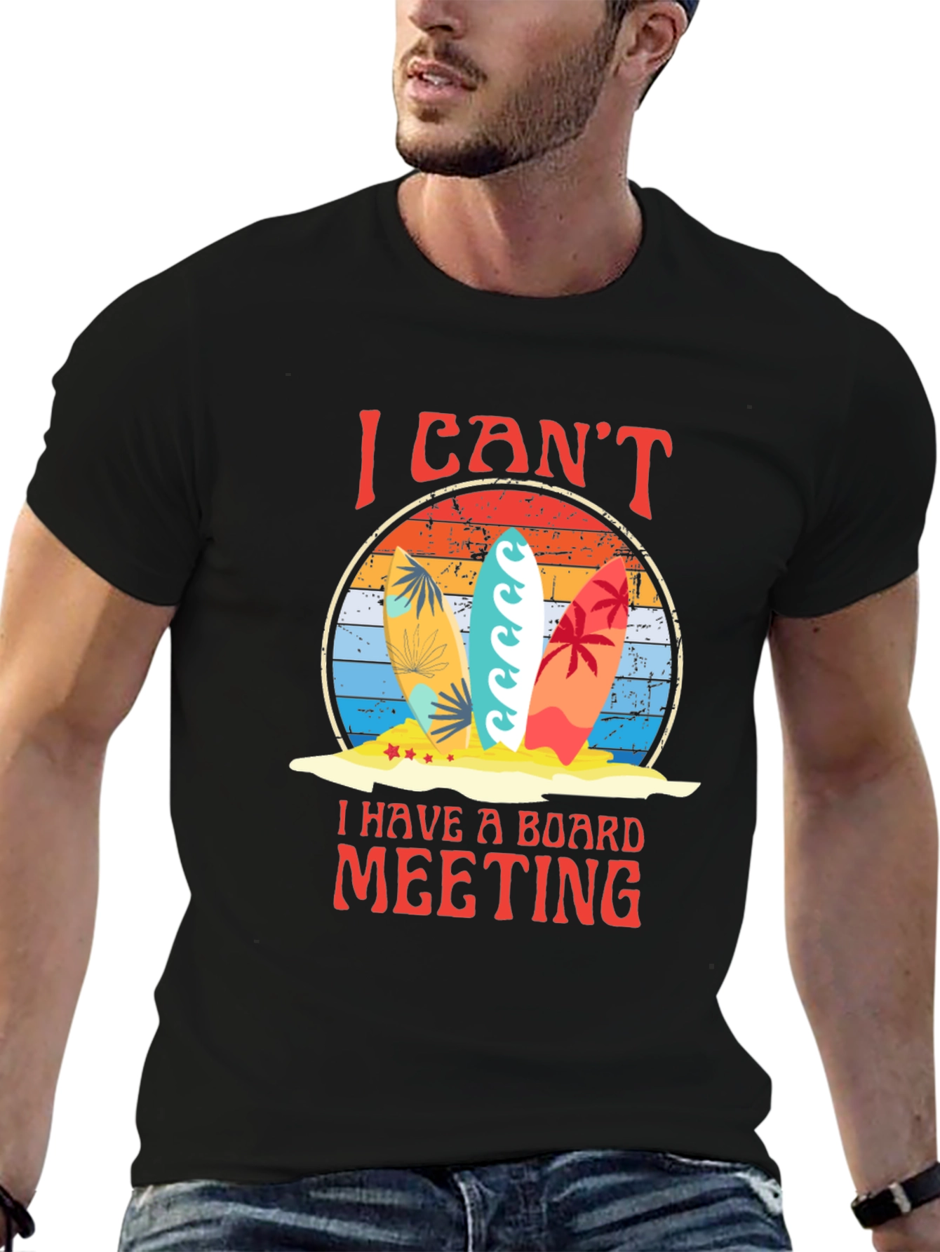 Surfboard Board Meeting Graphic Tee
