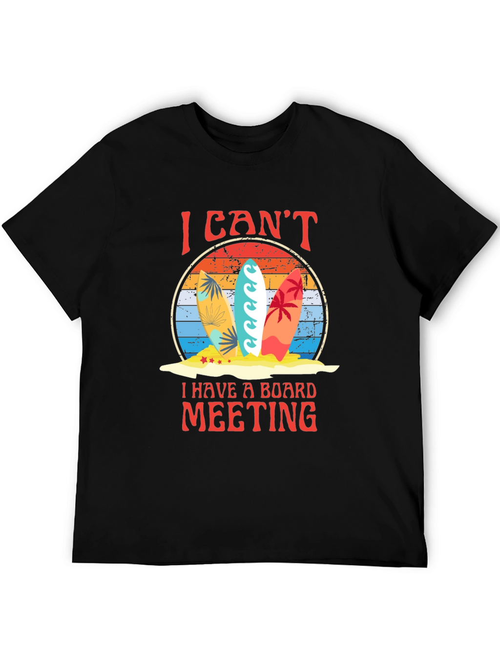 Surfboard Board Meeting Graphic Tee