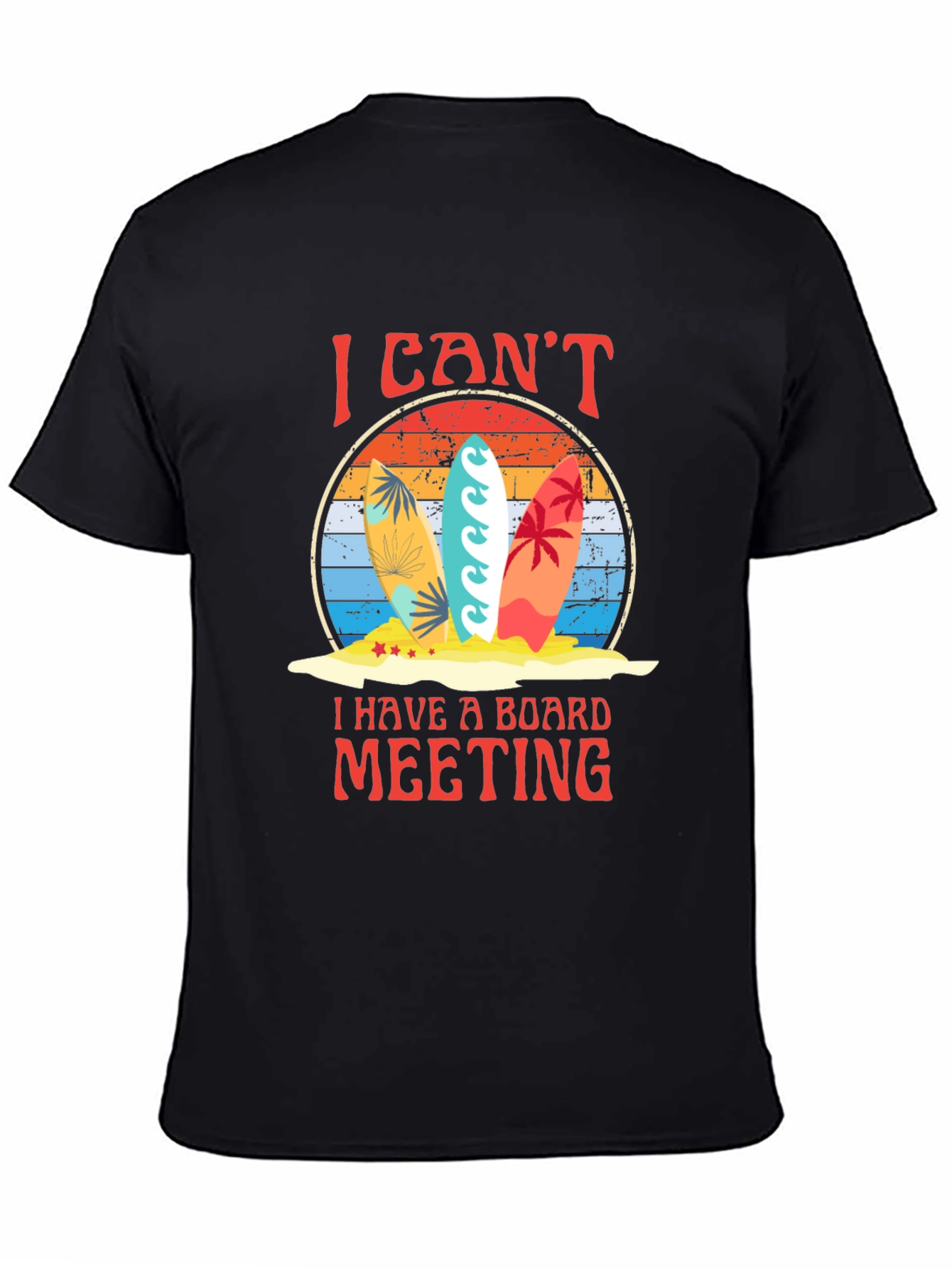 Surfboard Board Meeting Graphic Tee