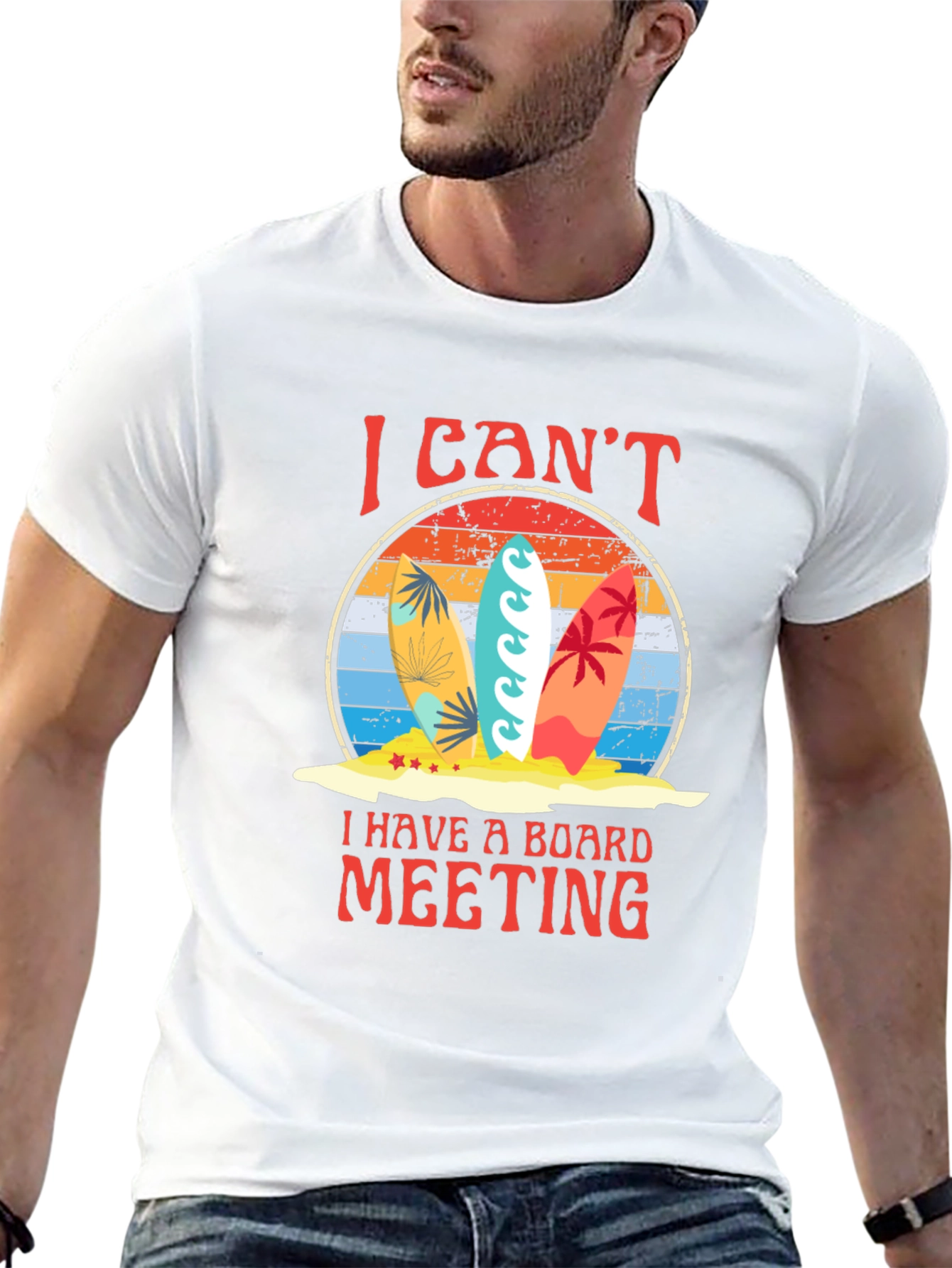 Surfboard Board Meeting Graphic Tee