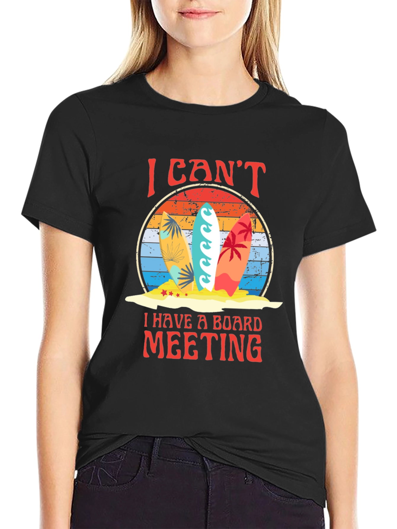 Surfboard Board Meeting Graphic Tee