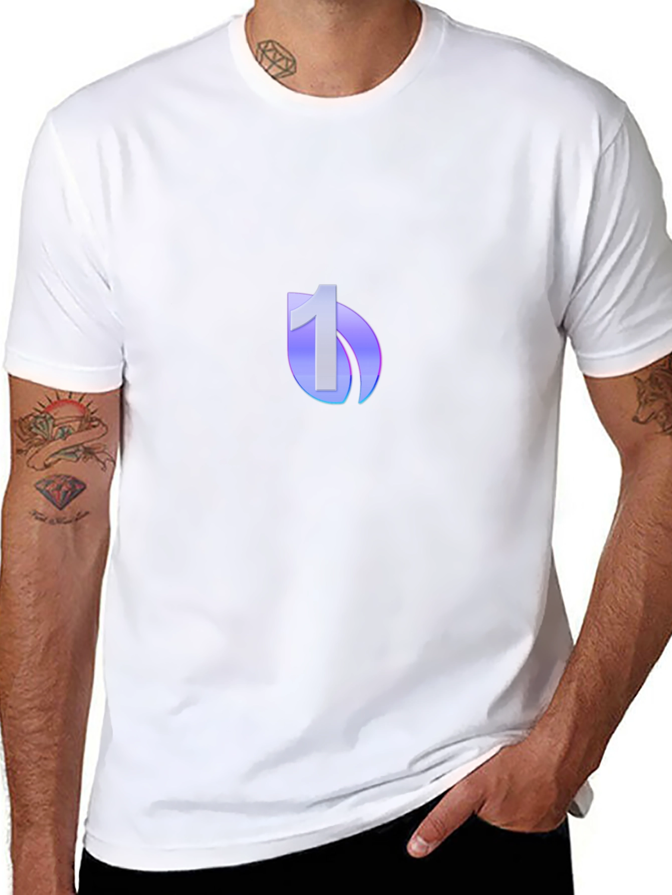 Modern Number One Logo T-Shirt
