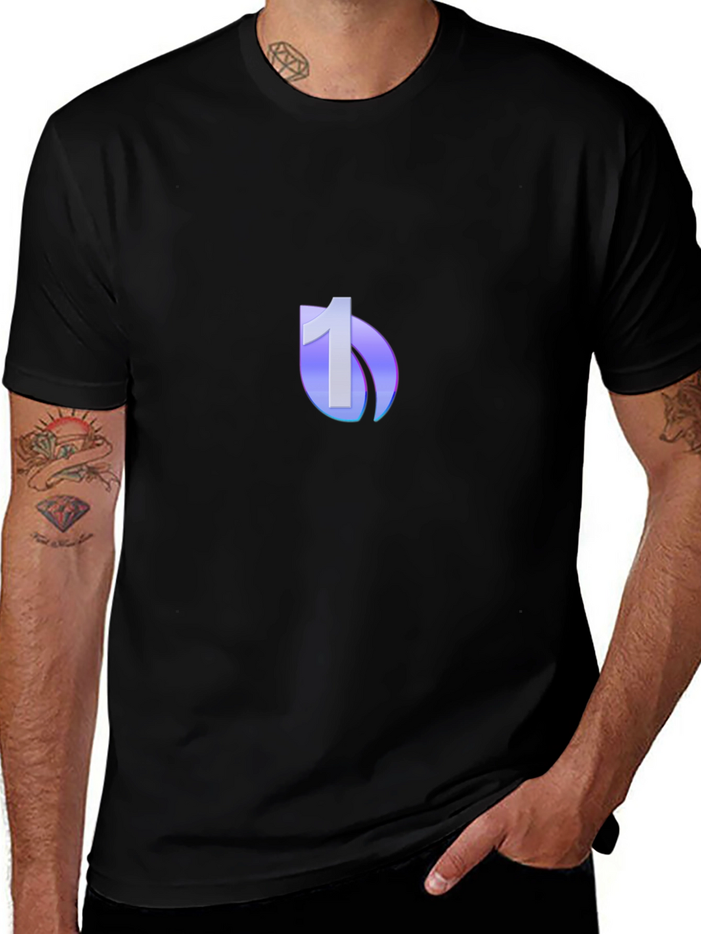 Modern Number One Logo T-Shirt