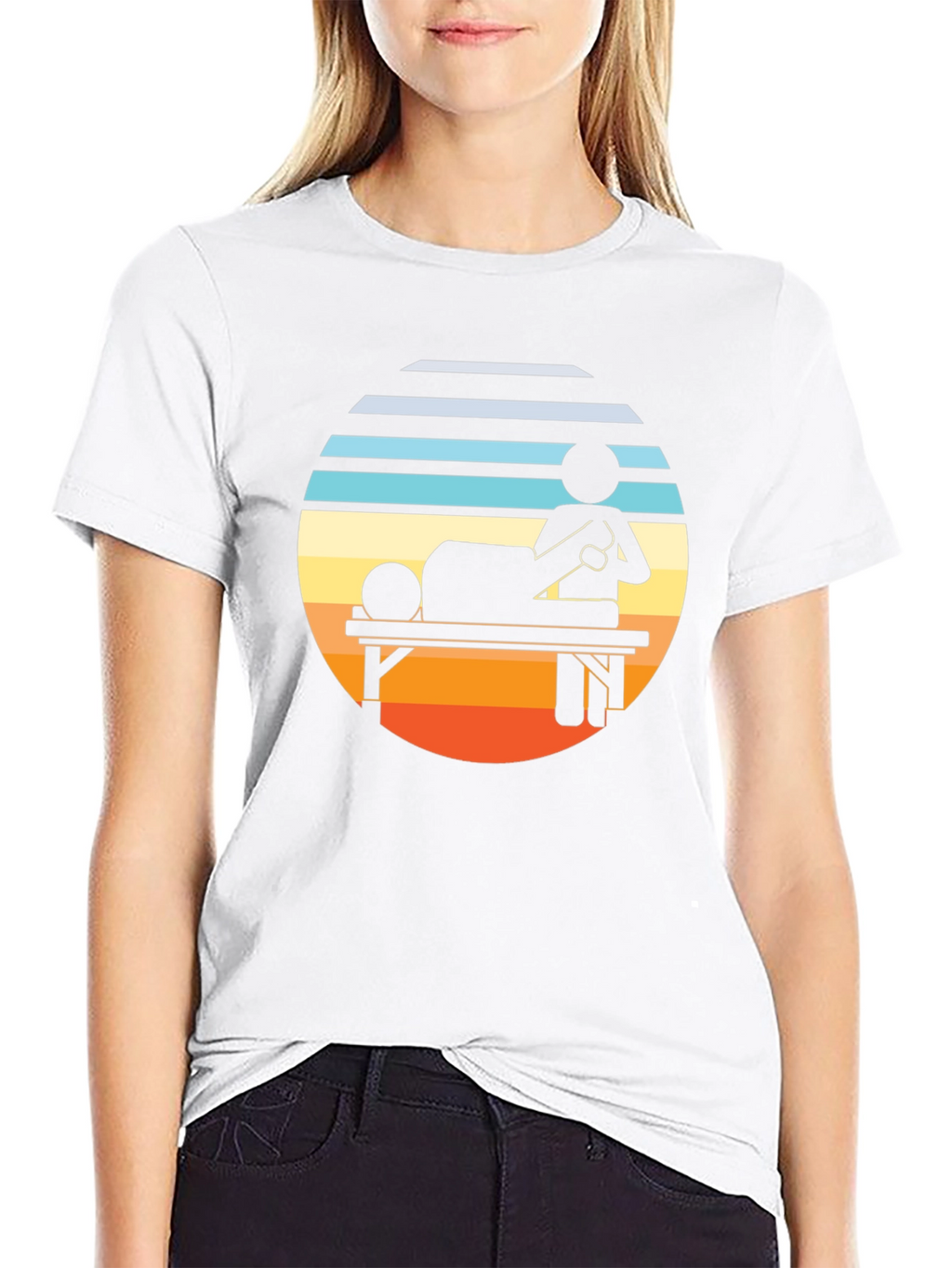 Retro Massage Therapy T-Shirt - Relax & Unwind