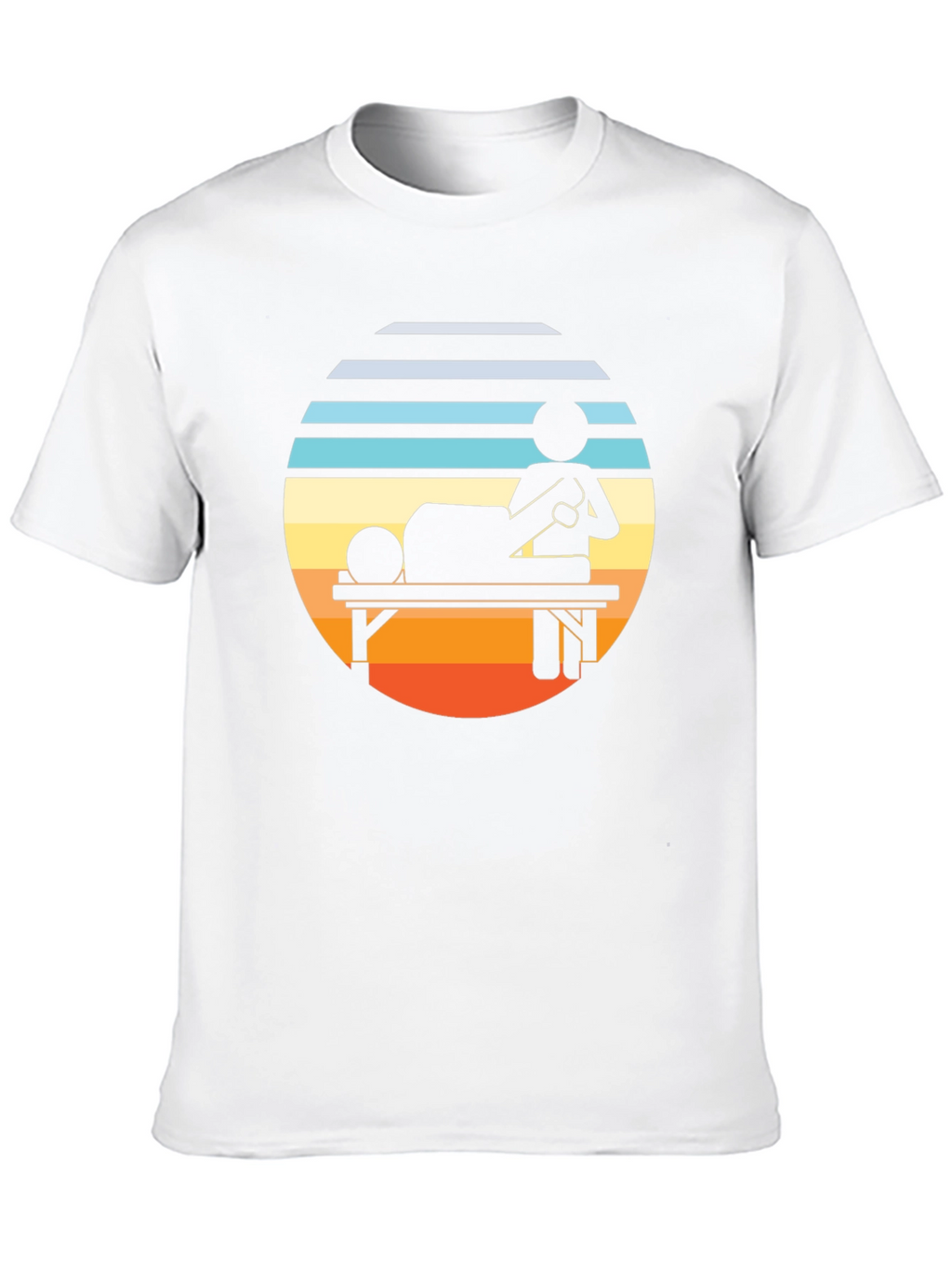 Retro Massage Therapy T-Shirt - Relax & Unwind