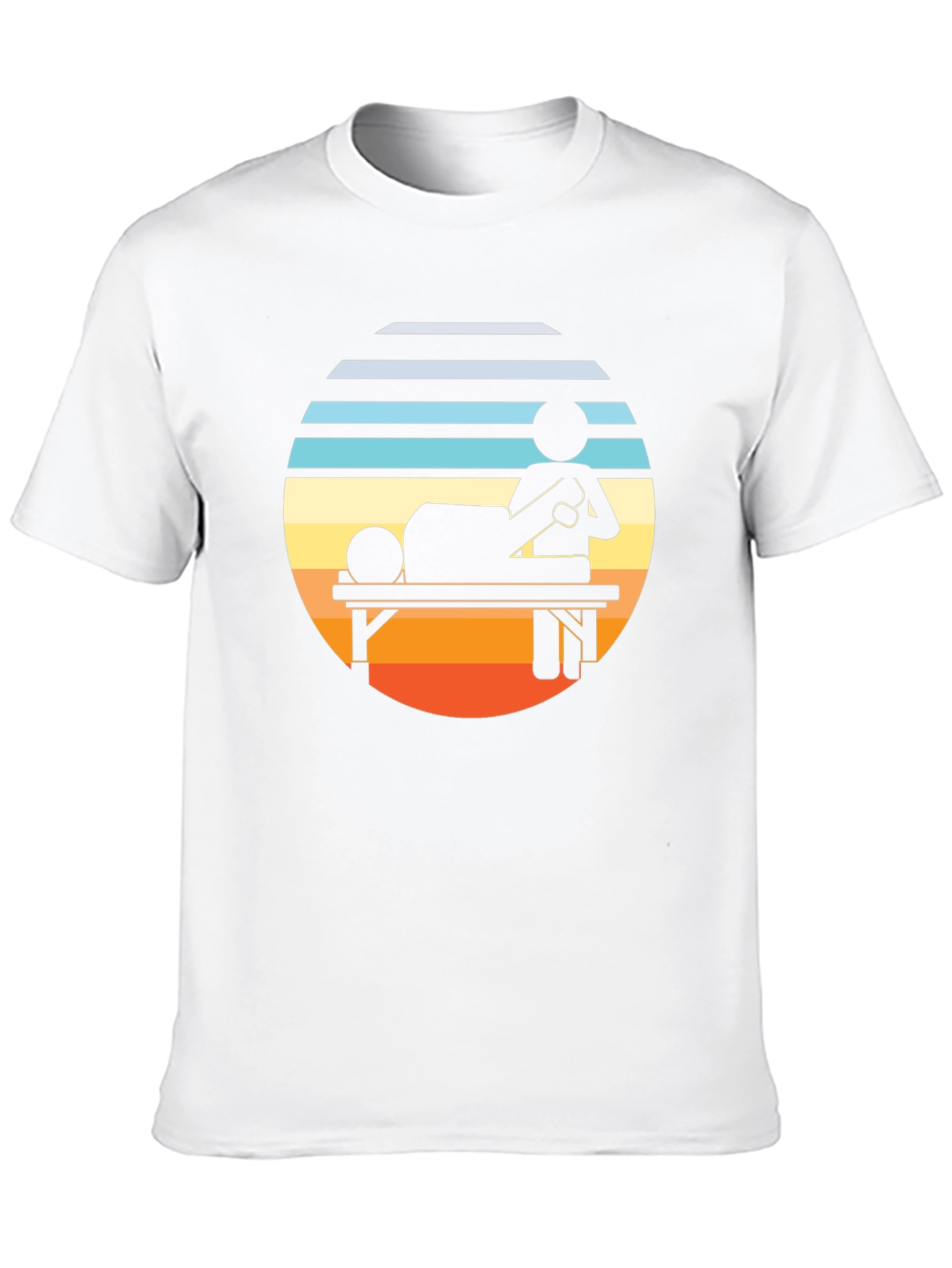 Retro Massage Therapy T-Shirt - Relax & Unwind