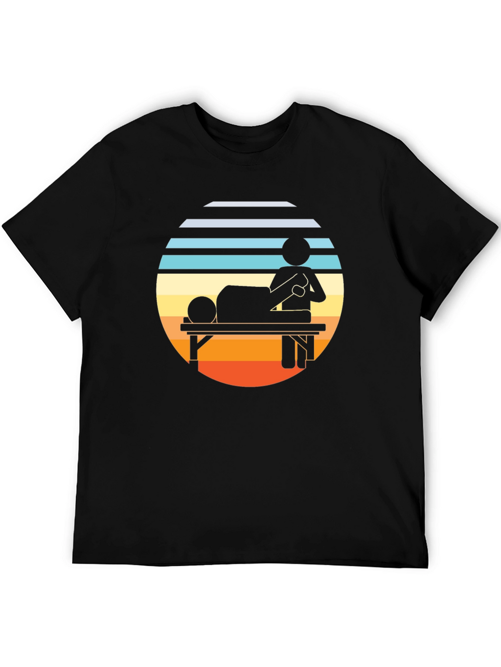 Retro Massage Therapy T-Shirt - Relax & Unwind