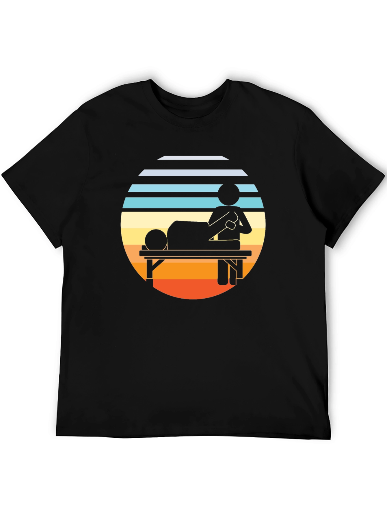 Retro Massage Therapy T-Shirt - Relax & Unwind