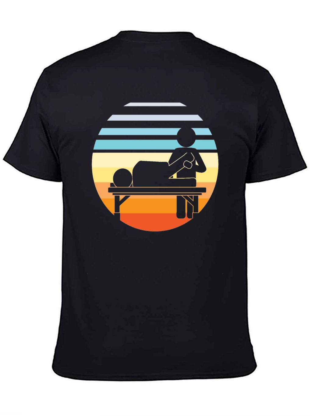 Retro Massage Therapy T-Shirt - Relax & Unwind