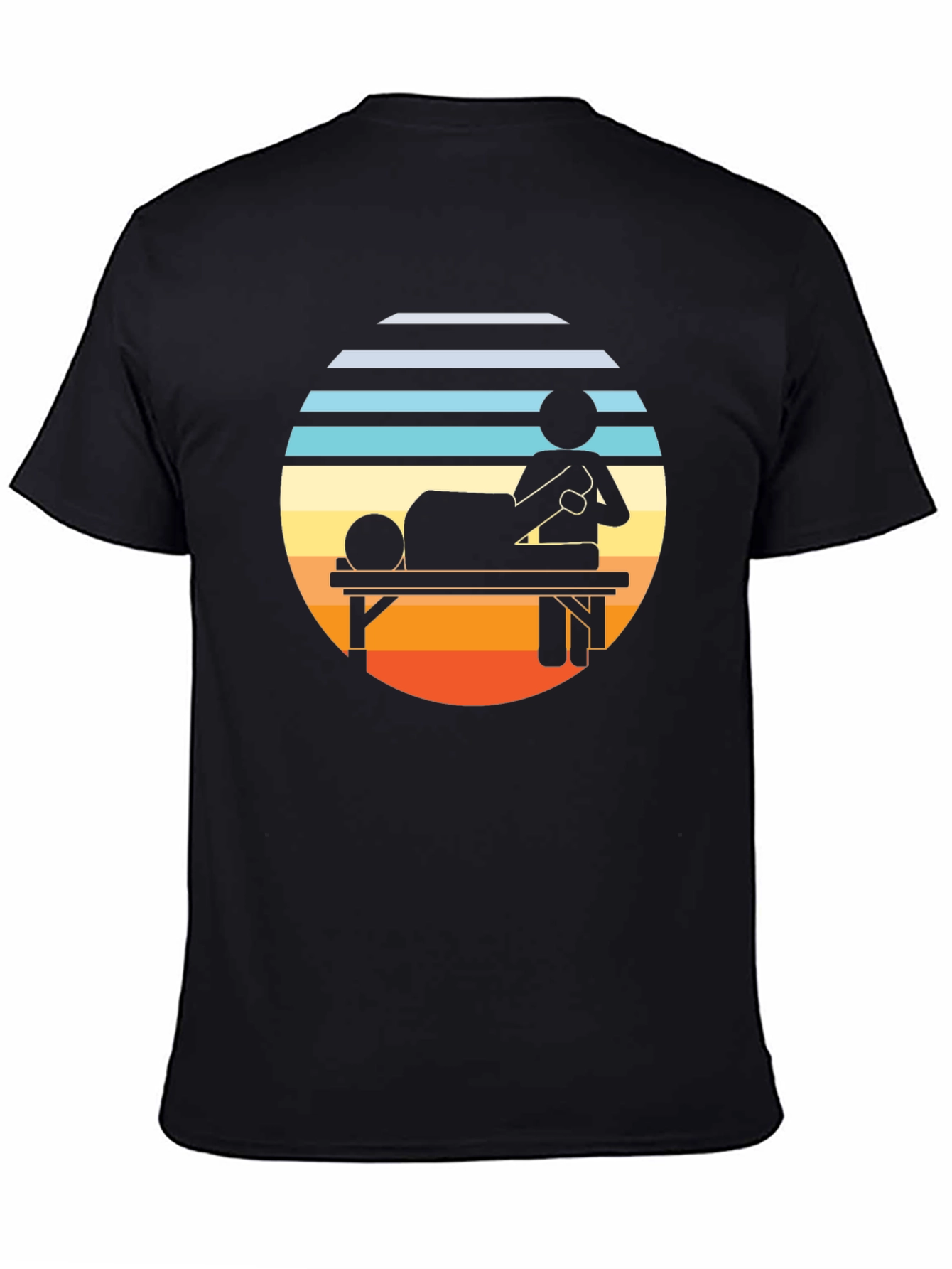 Retro Massage Therapy T-Shirt - Relax & Unwind