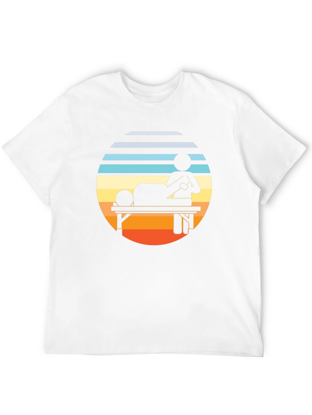 Retro Massage Therapy T-Shirt - Relax & Unwind