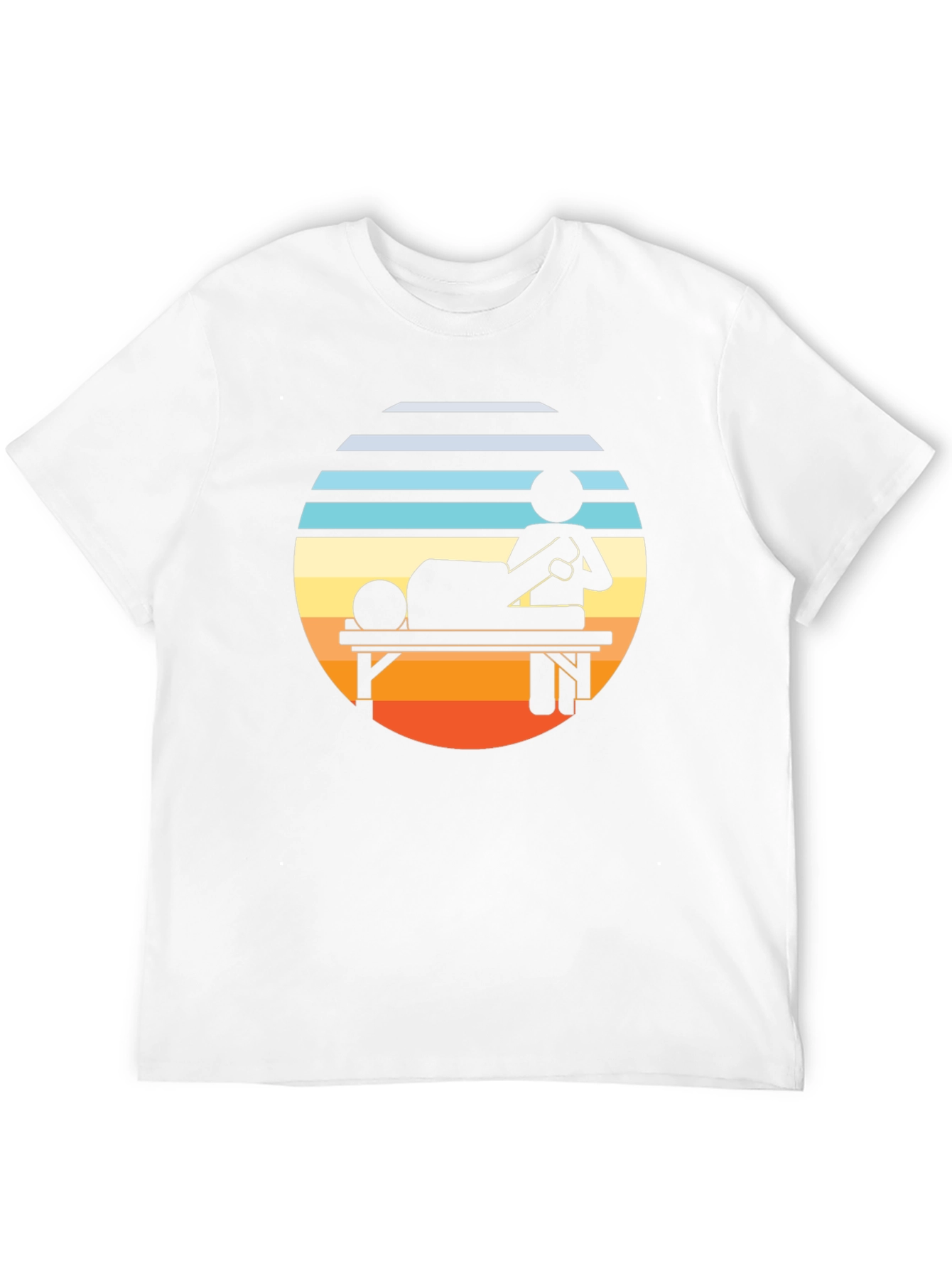 Retro Massage Therapy T-Shirt - Relax & Unwind