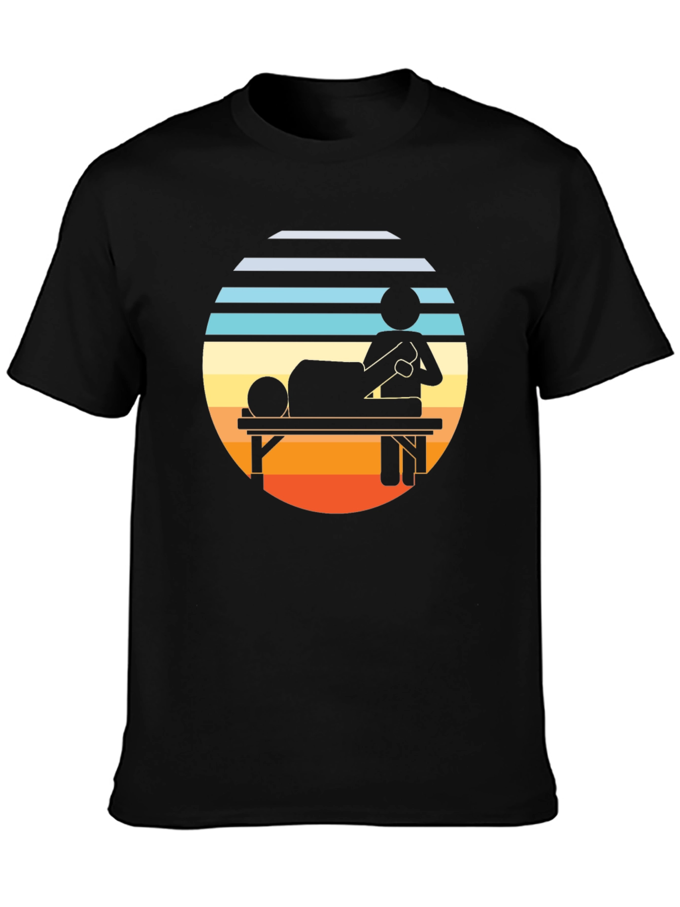 Retro Massage Therapy T-Shirt - Relax & Unwind