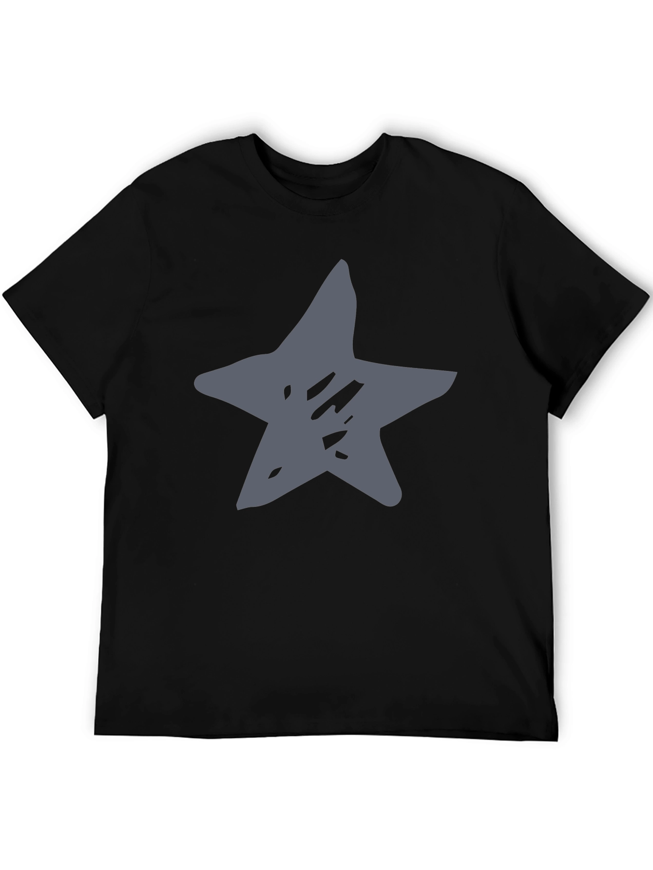 Star Graphic Black T-Shirt Casual Wear