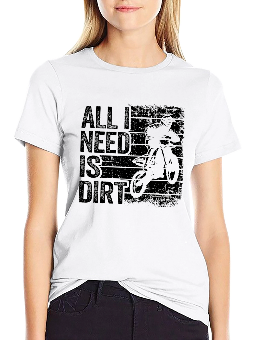 All I Need Is Dirt Mens Black T-Shirt