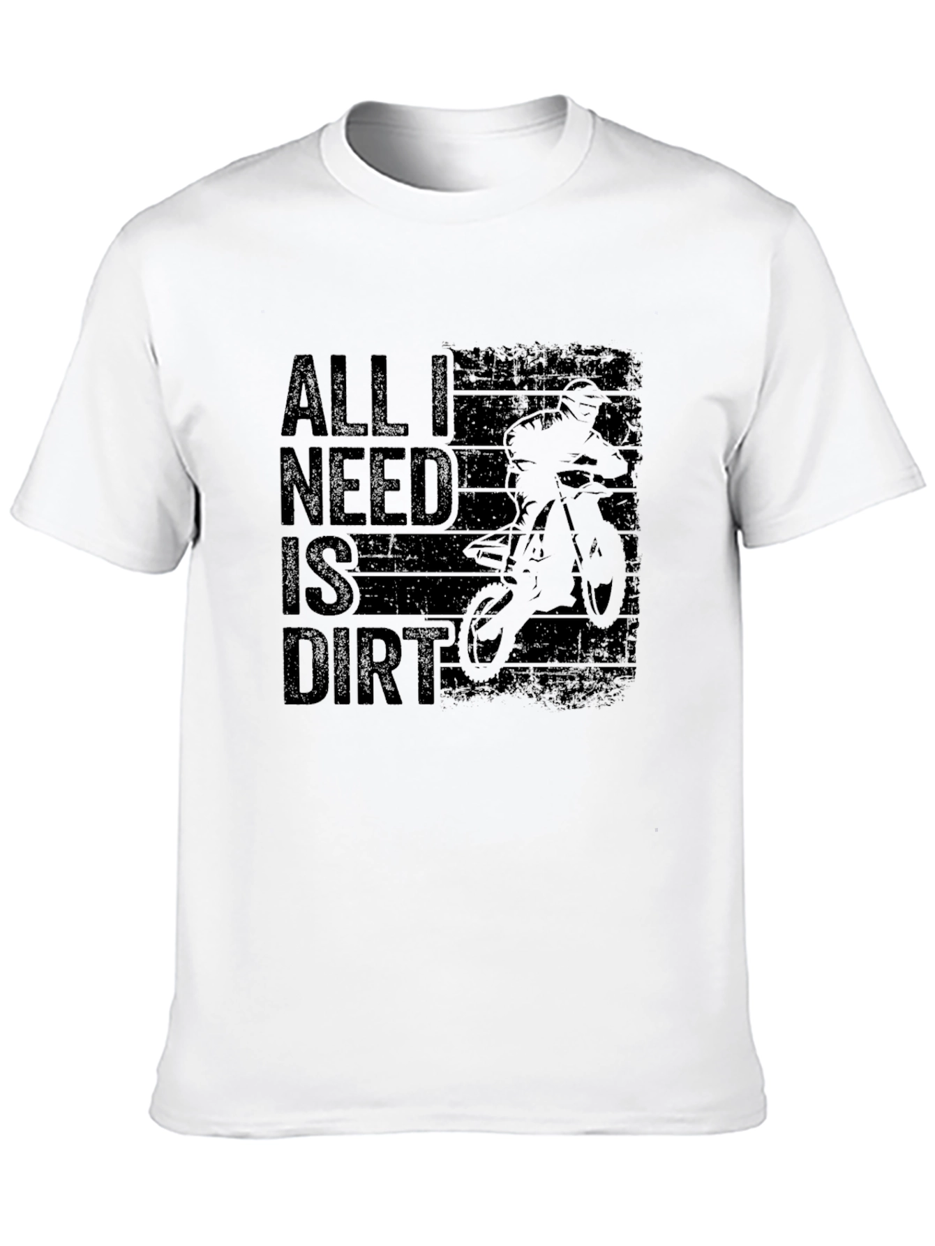 All I Need Is Dirt Mens Black T-Shirt