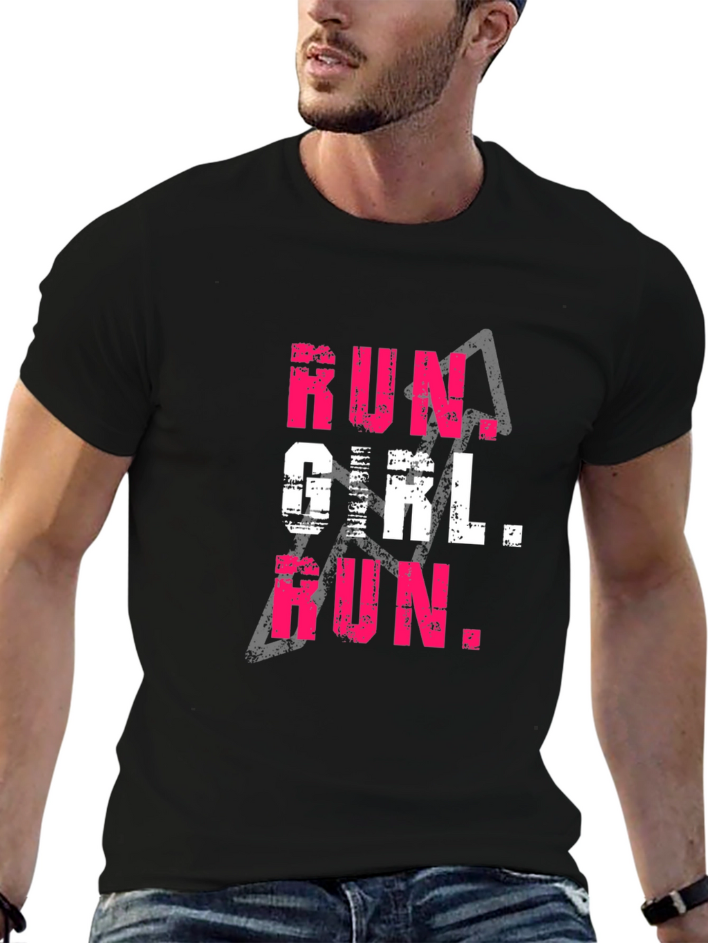 Run Girl Run Graphic Tee - Womens Fitness Shirt