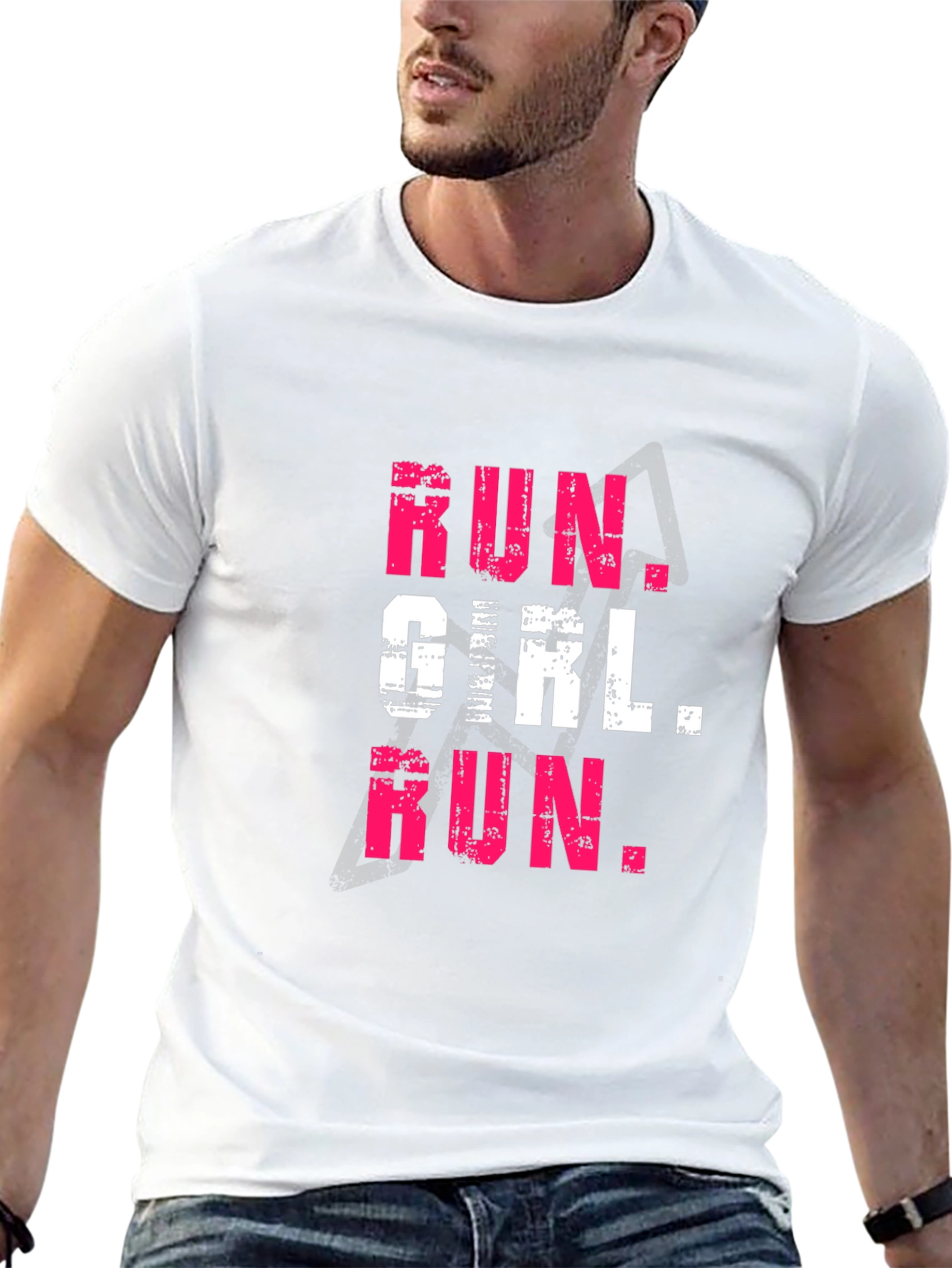 Run Girl Run Graphic Tee - Womens Fitness Shirt