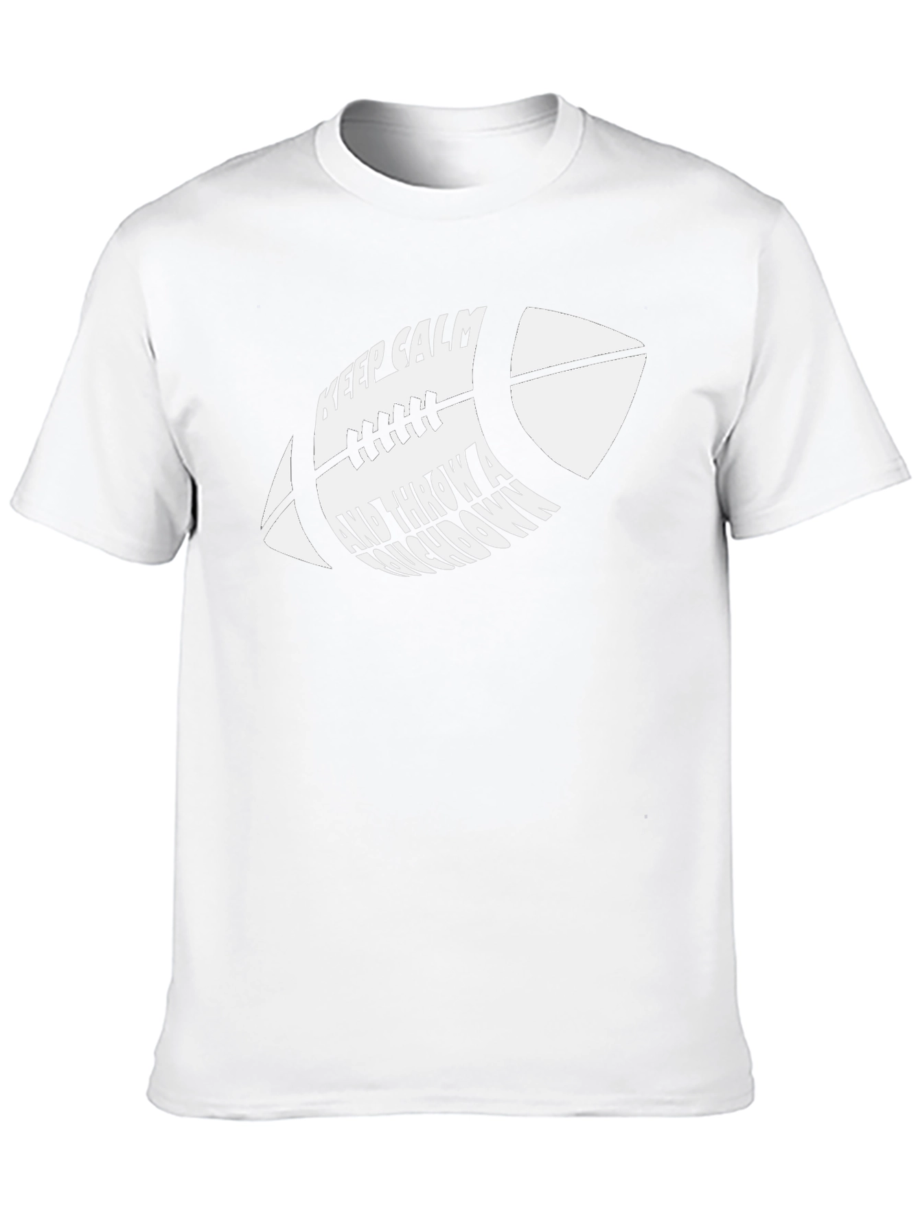 Keep Calm Football T-Shirt - Throw a Touchdown