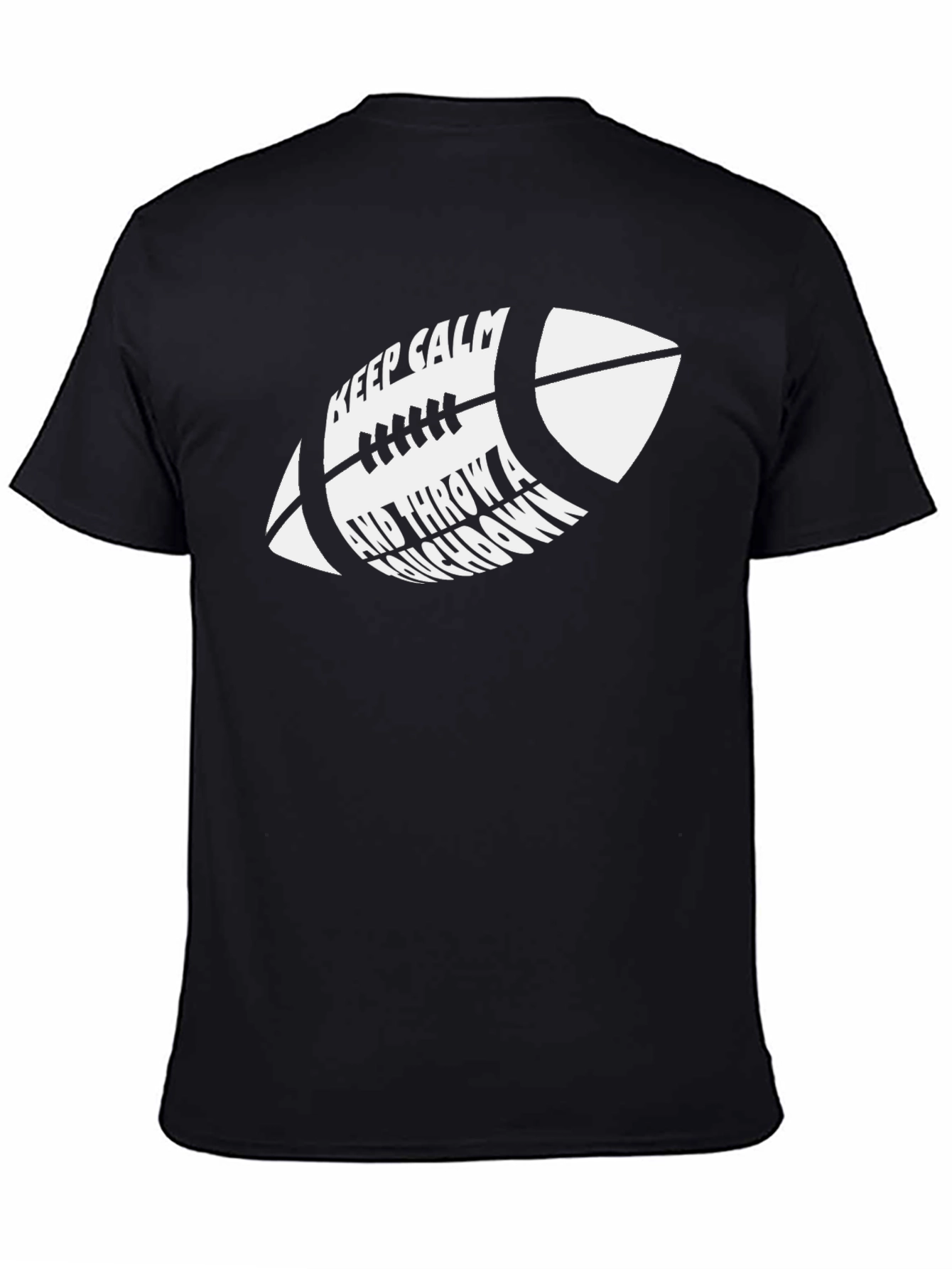 Keep Calm Football T-Shirt - Throw a Touchdown