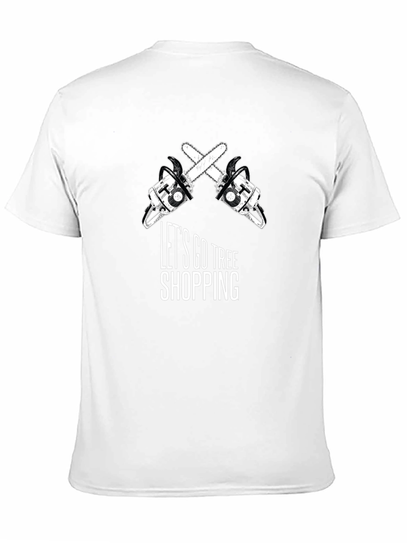 Lets Go Tree Shopping Graphic T-Shirt