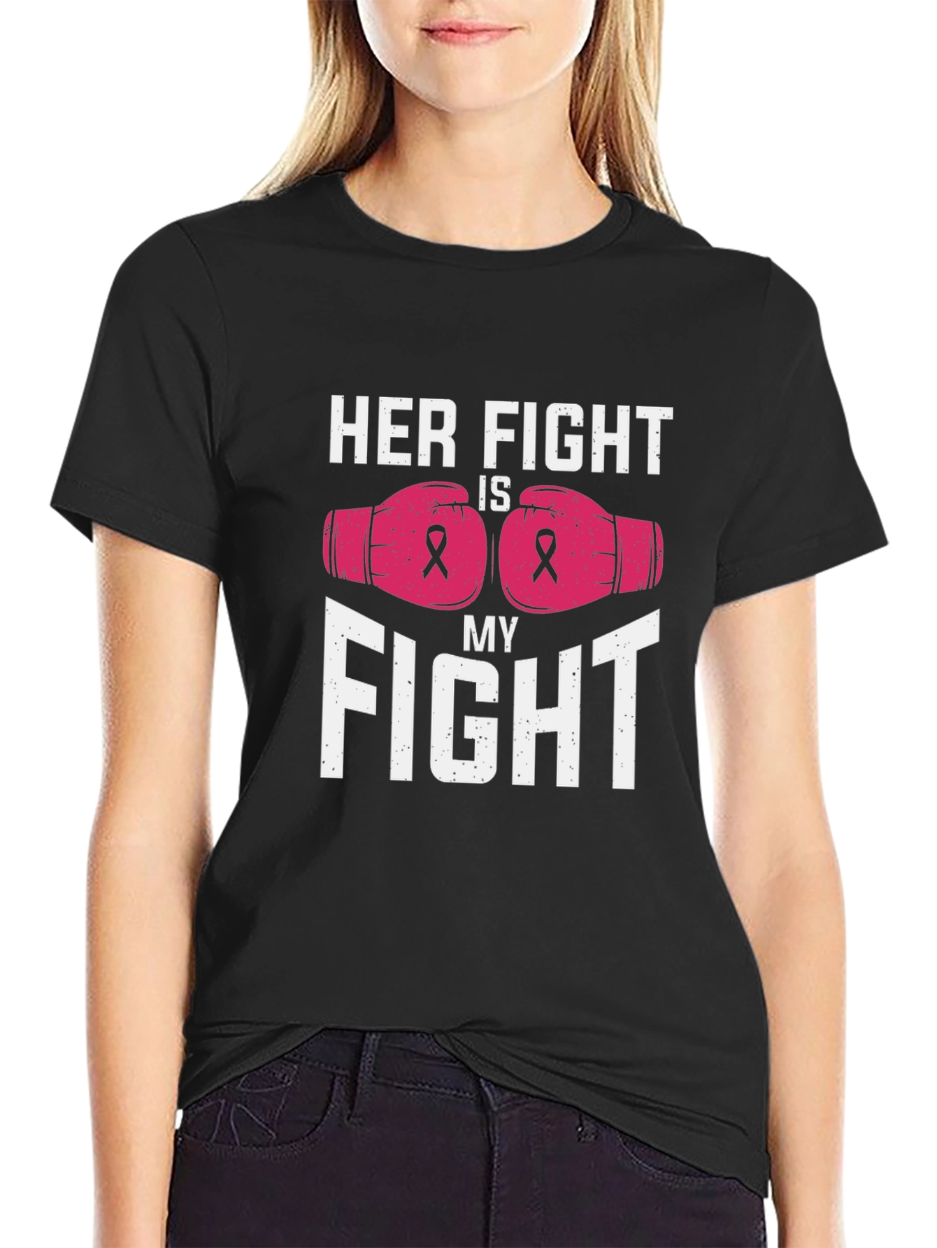 Her Fight Is My Fight Breast Cancer Awareness Tee