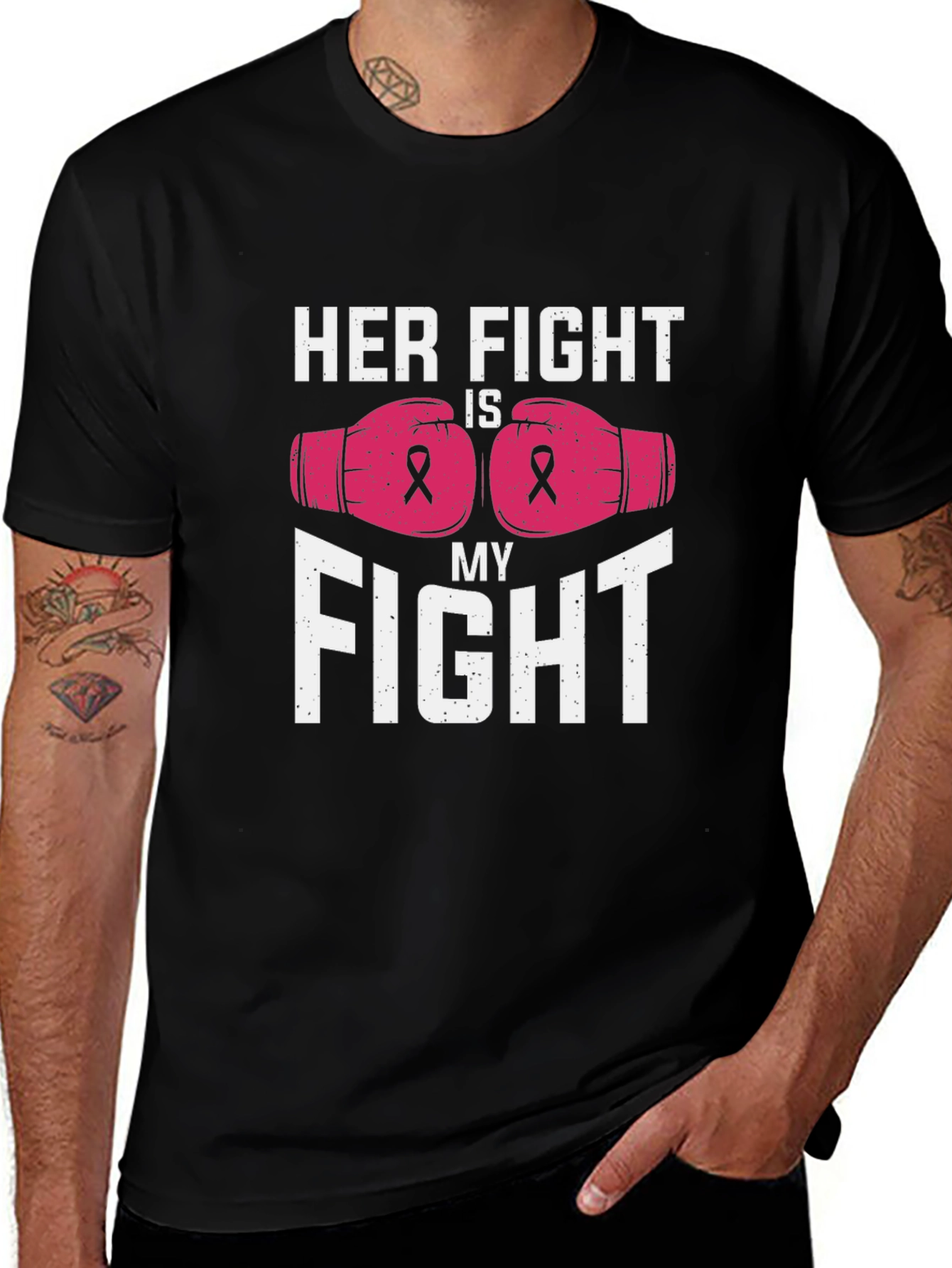 Her Fight Is My Fight Breast Cancer Awareness Tee