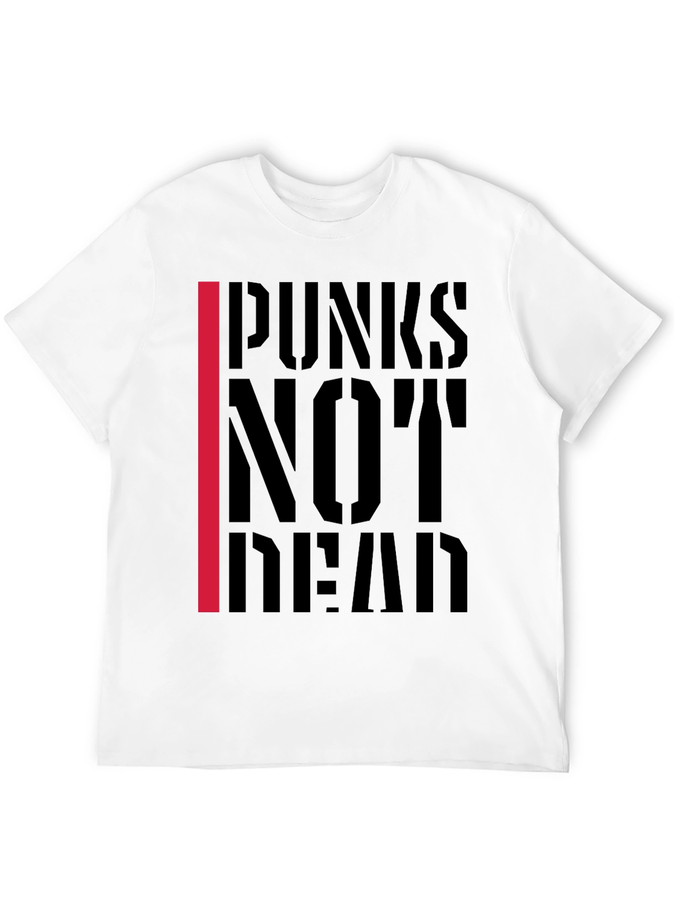 Punks Not Dead Graphic T-Shirt - Black