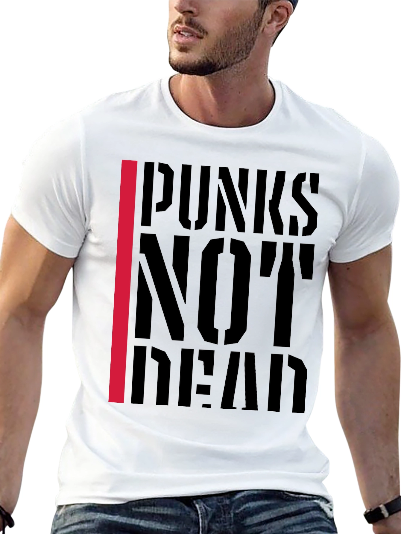 Punks Not Dead Graphic T-Shirt - Black