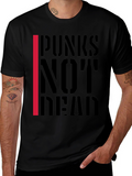Punks Not Dead Graphic T-Shirt - Black