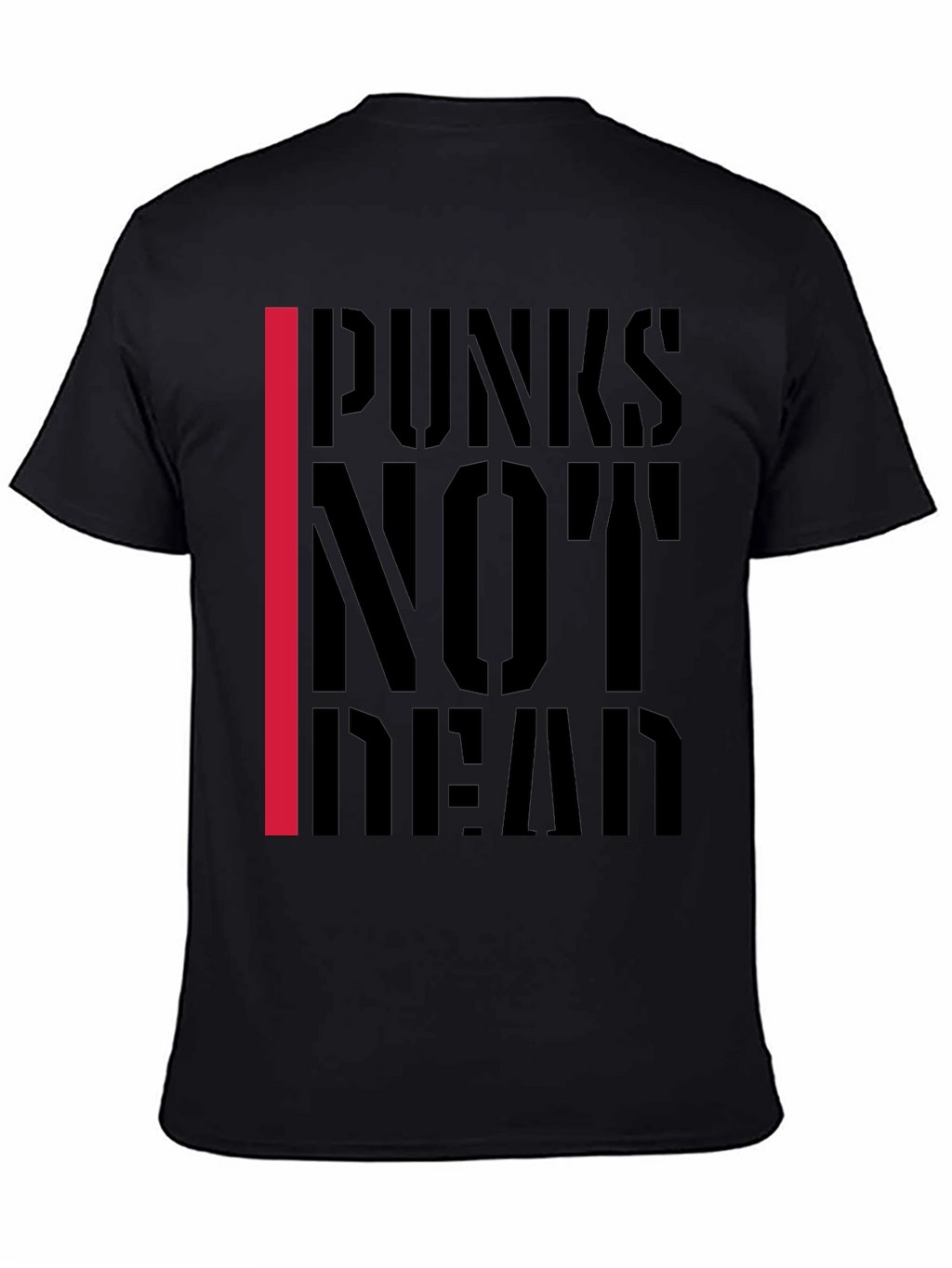 Punks Not Dead Graphic T-Shirt - Black