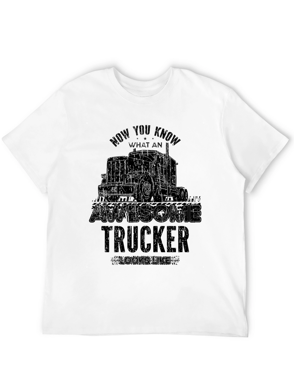 Awesome Trucker Graphic T-Shirt