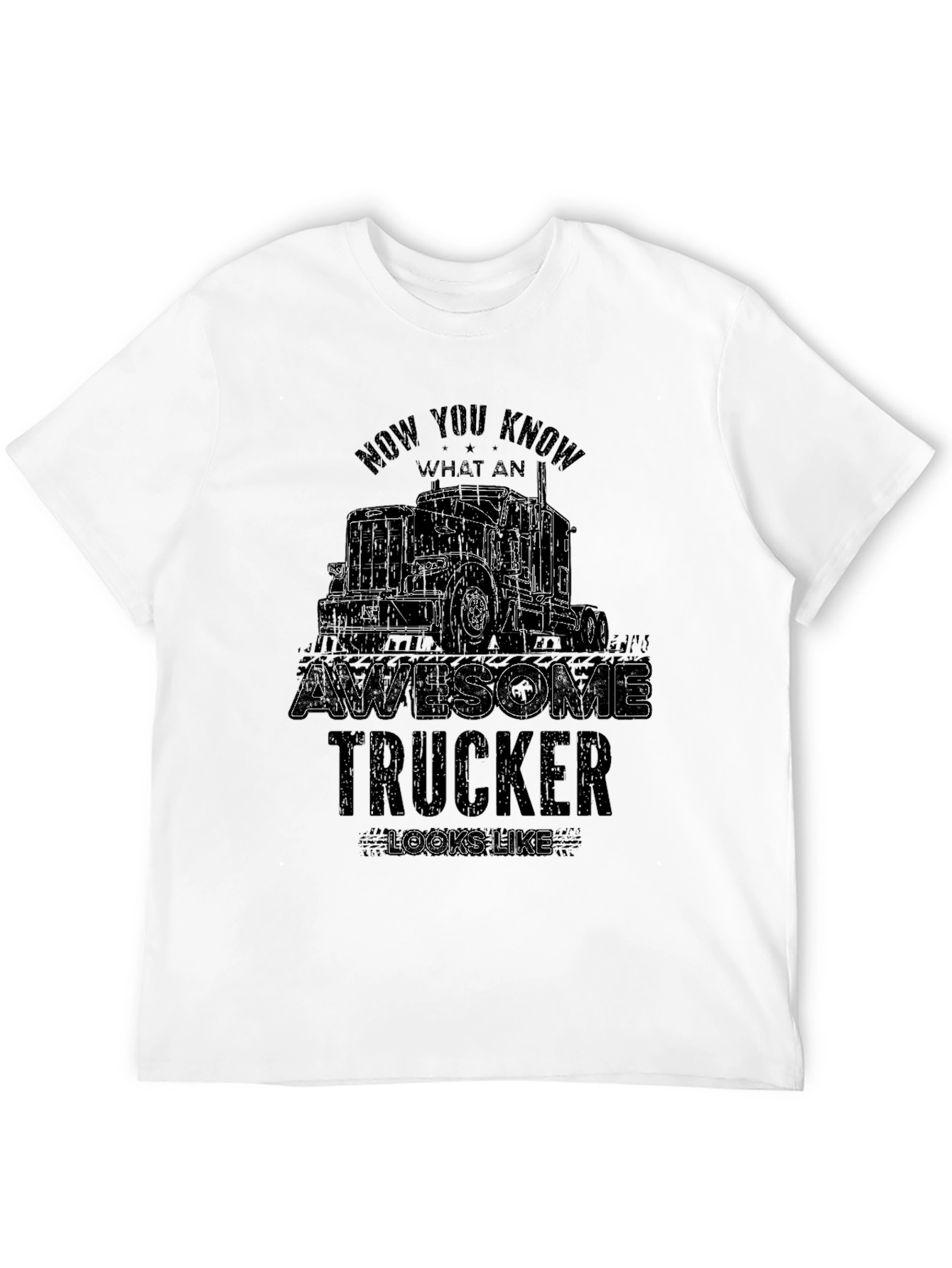 Awesome Trucker Graphic T-Shirt